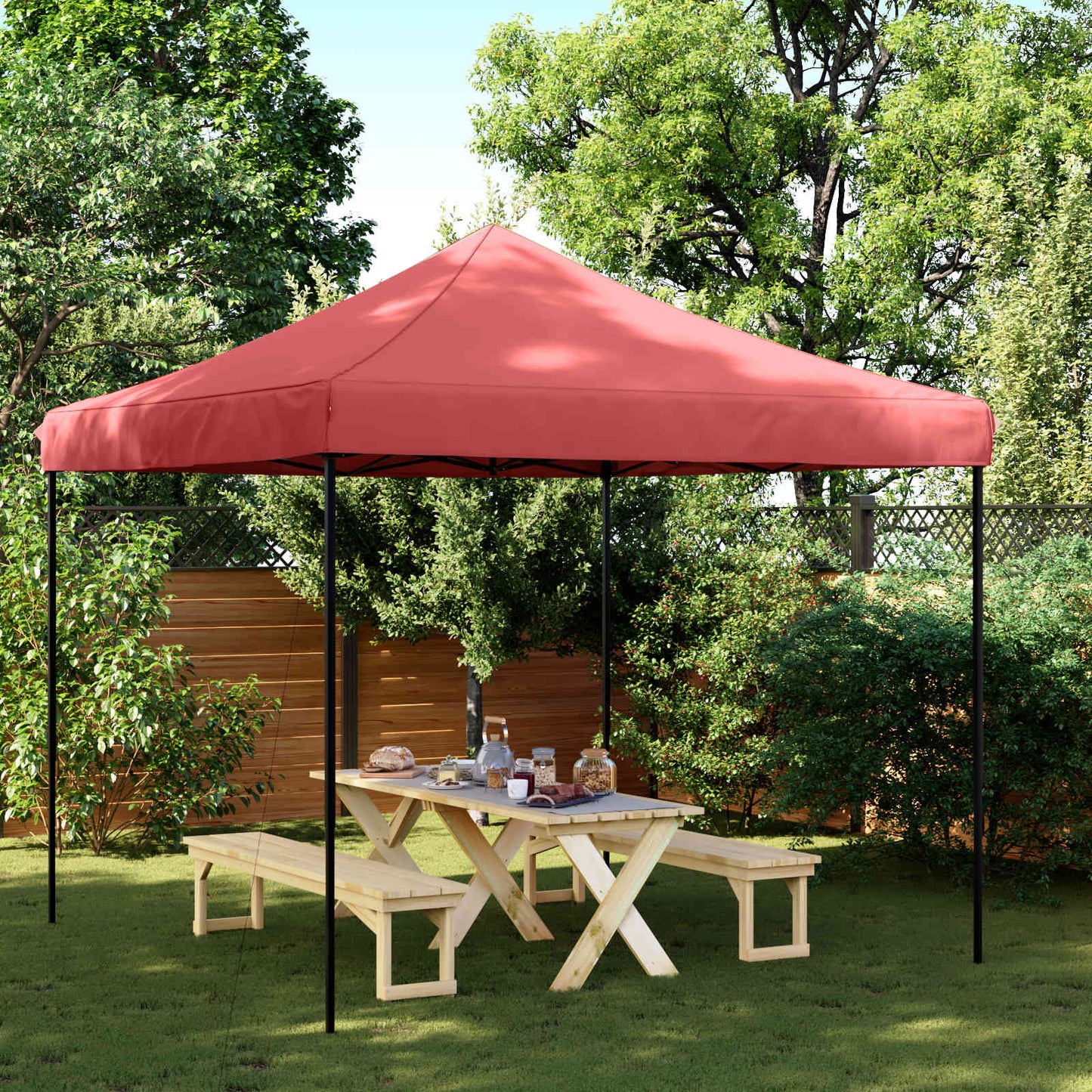 Profi-Partyzelt Faltbar 3 X 3 M Stahl