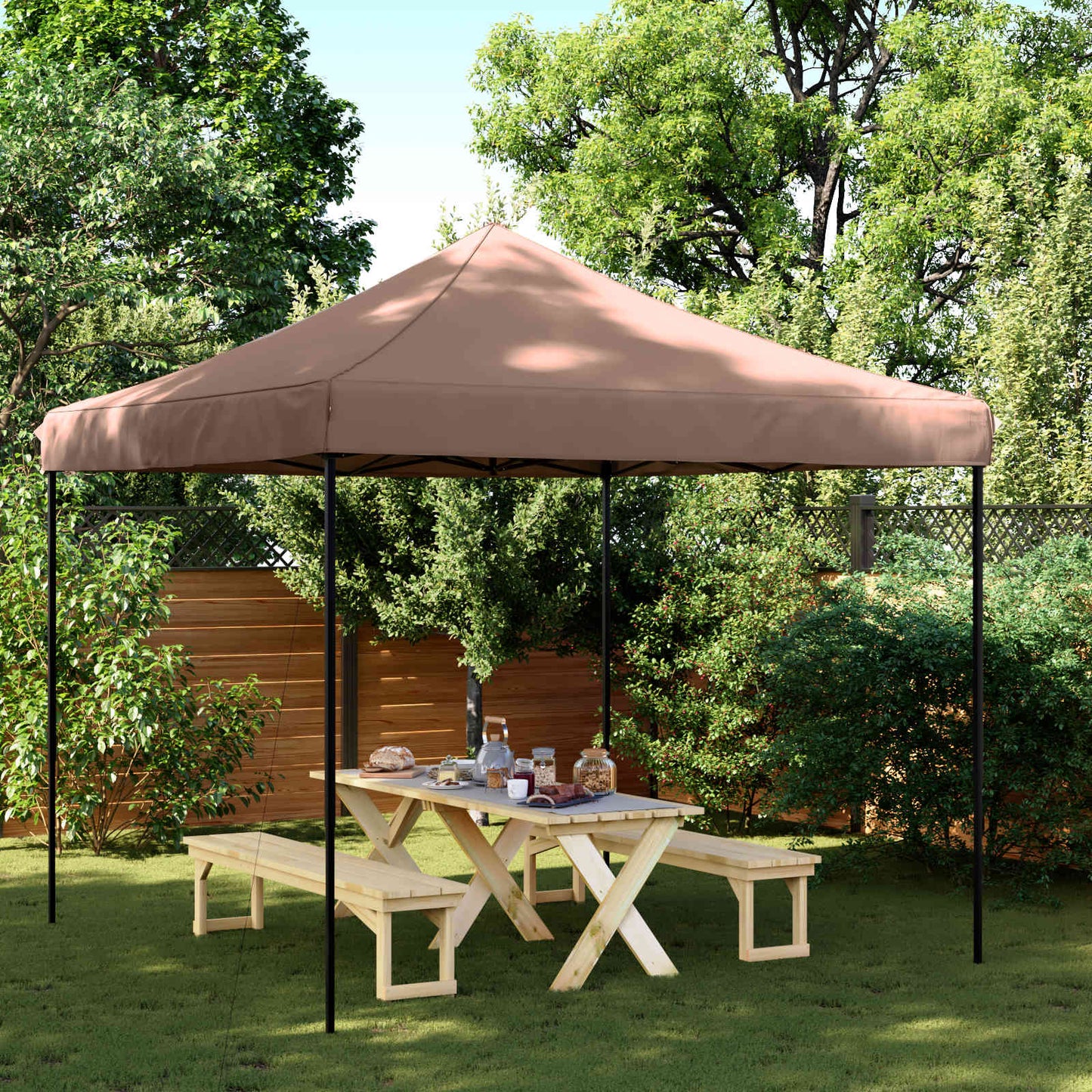 Profi-Partyzelt Faltbar 3 X 3 M Stahl