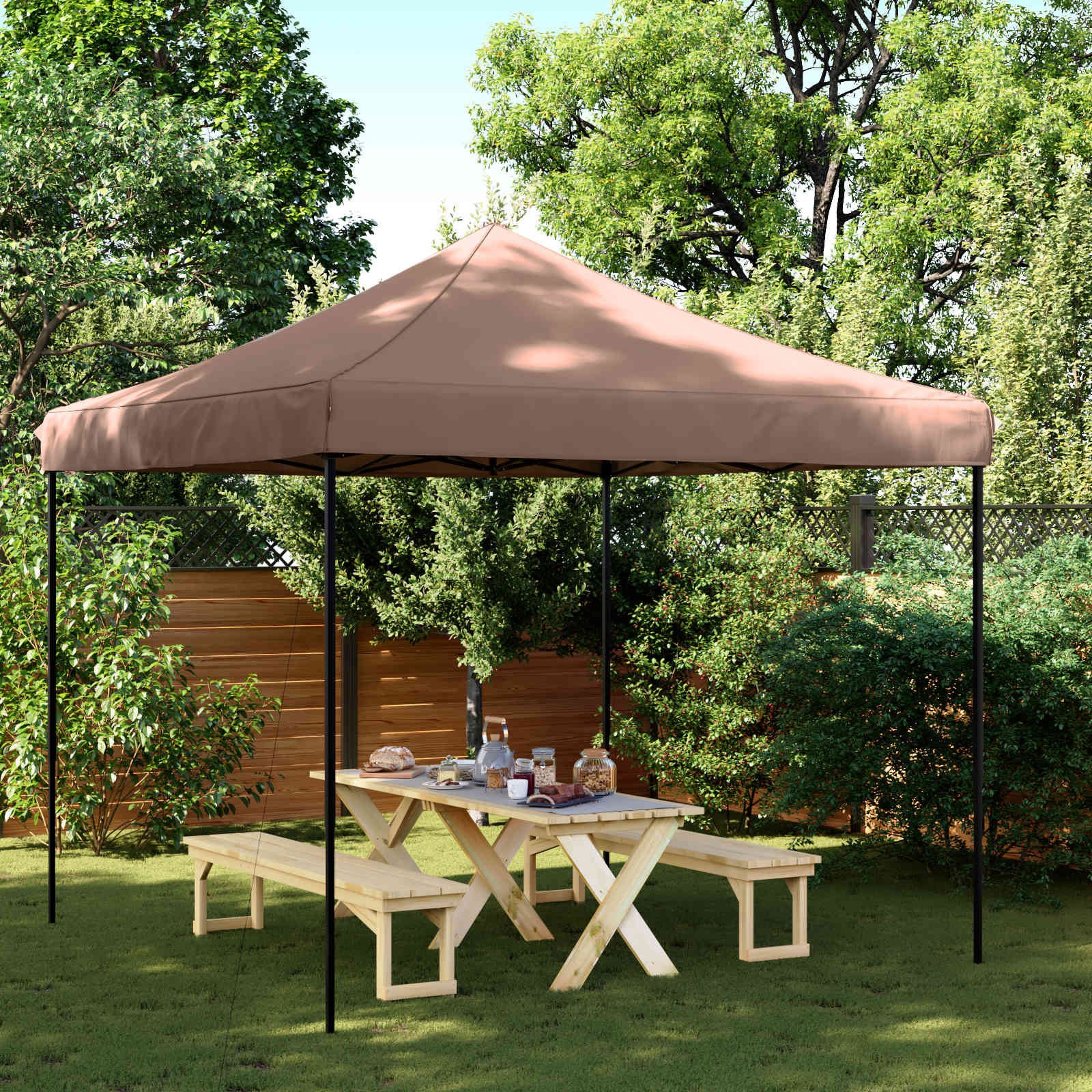Profi-Partyzelt Faltbar 3 X 3 M Stahl