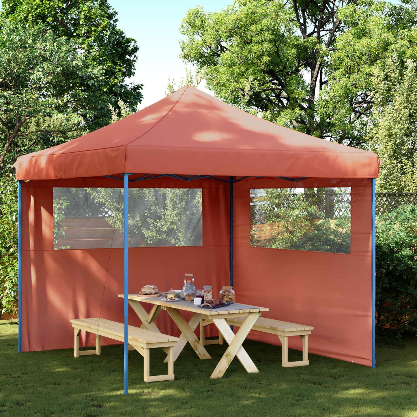 Profi-Partyzelt Faltbar 3 X 3 M Stahl