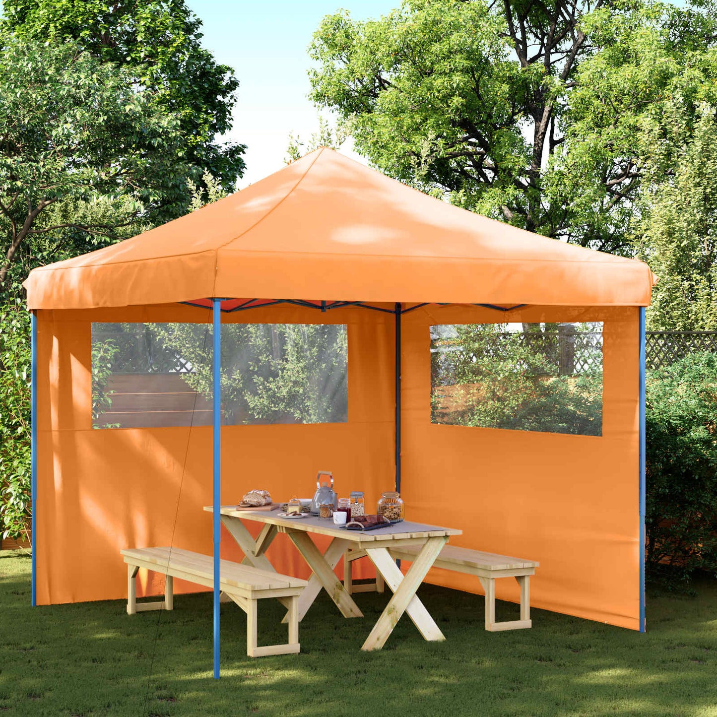 Profi-Partyzelt Faltbar 3 X 3 M Stahl