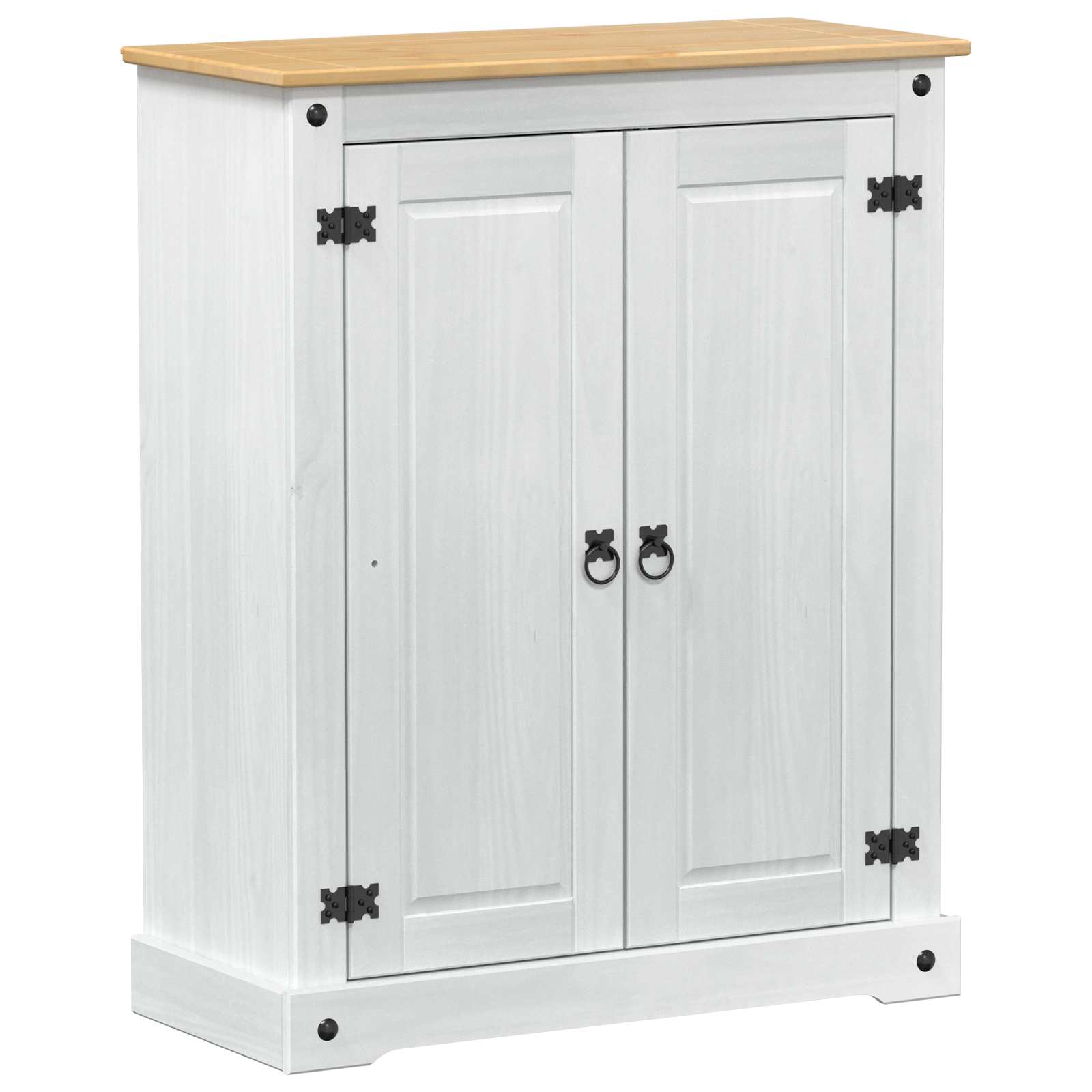 Schuhschrank 86 X 38,5 X 108 Cm Massives Kiefernholz