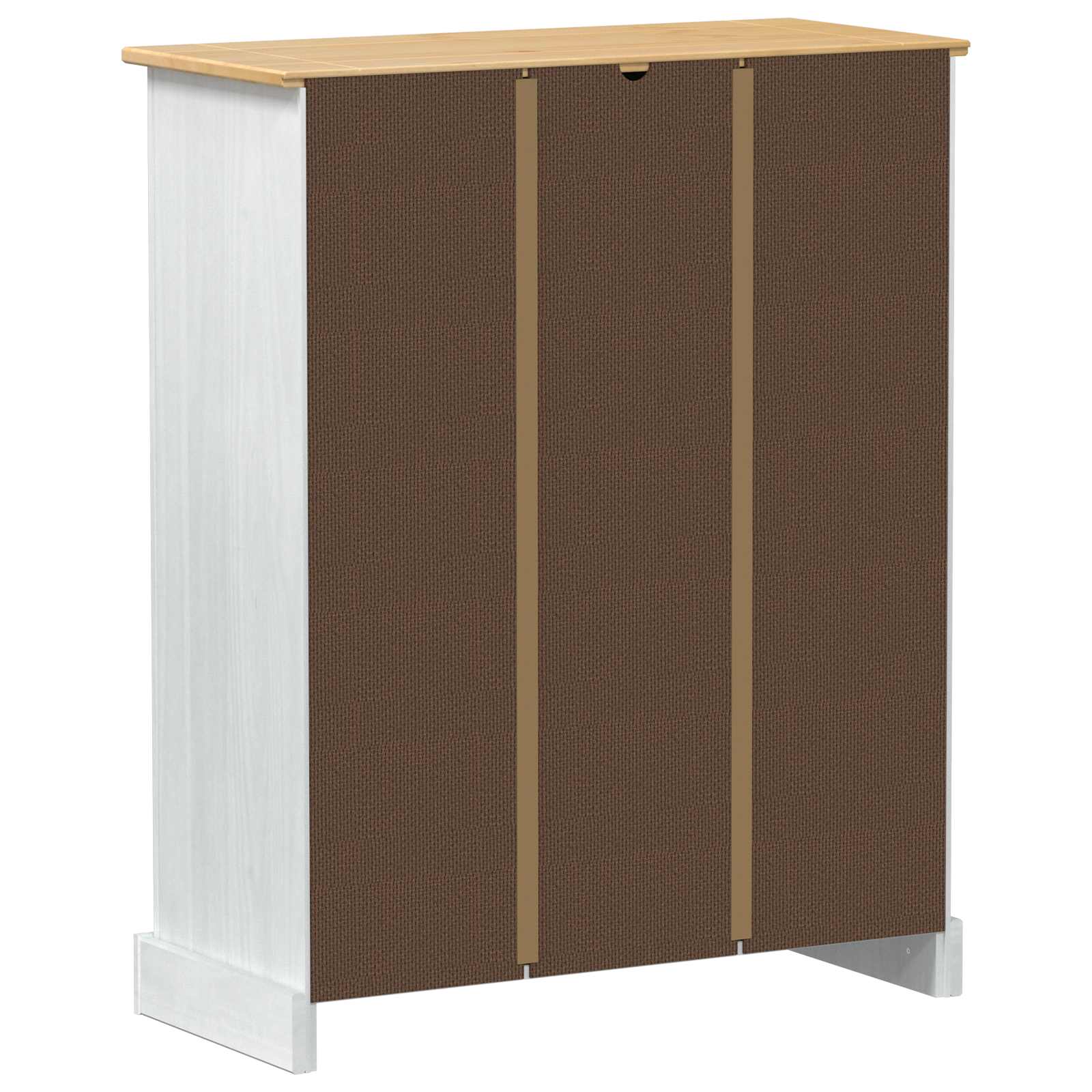 Schuhschrank 86 X 38,5 X 108 Cm Massives Kiefernholz