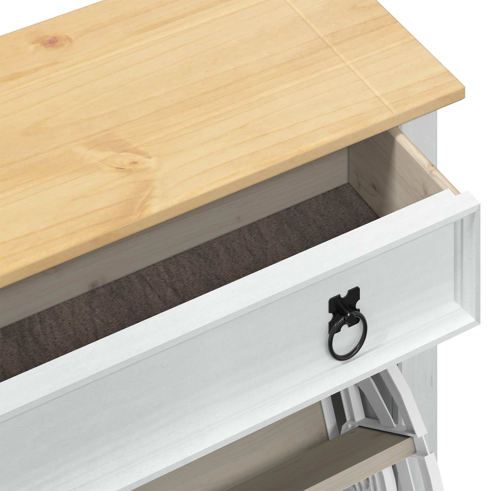 Schuhschrank Corona 99 X 32 X Massives Kiefernholz