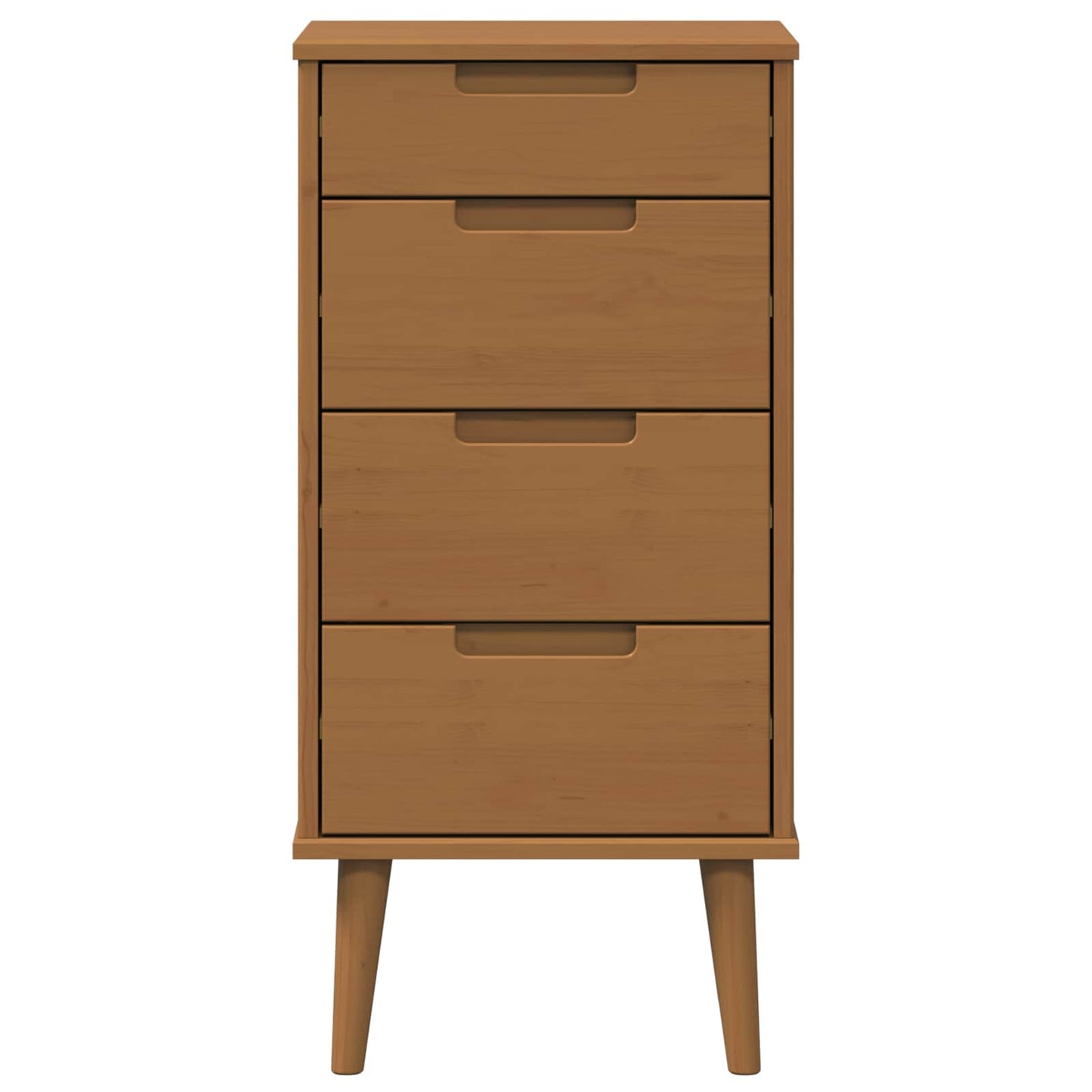 Kommode Molde 40 X 35 X 82 Cm Massives Kiefernholz