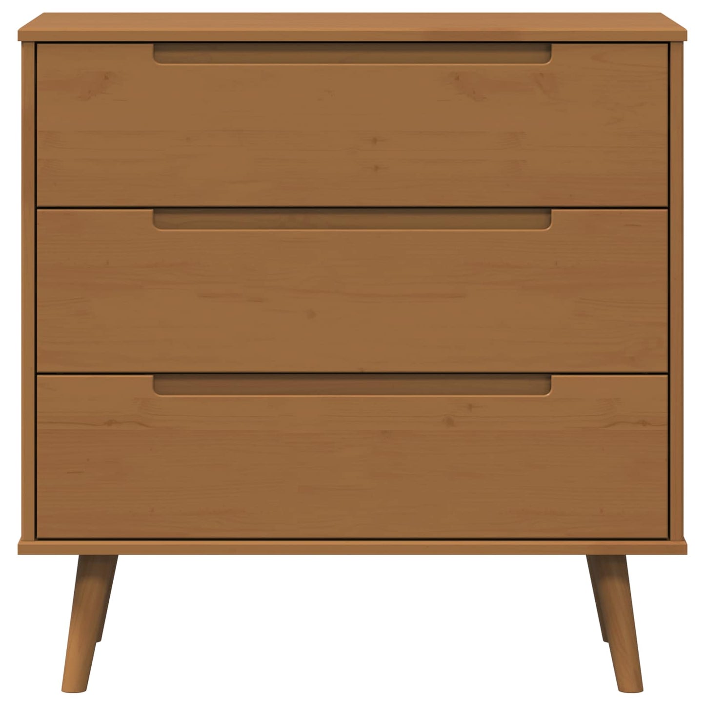 Kommode Molde 80 X 40 X 80 Cm Massives Kiefernholz