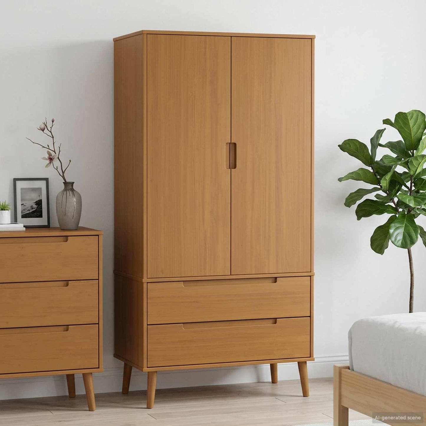 Kleiderschrank Molde 90 X 55 X 175 Cm