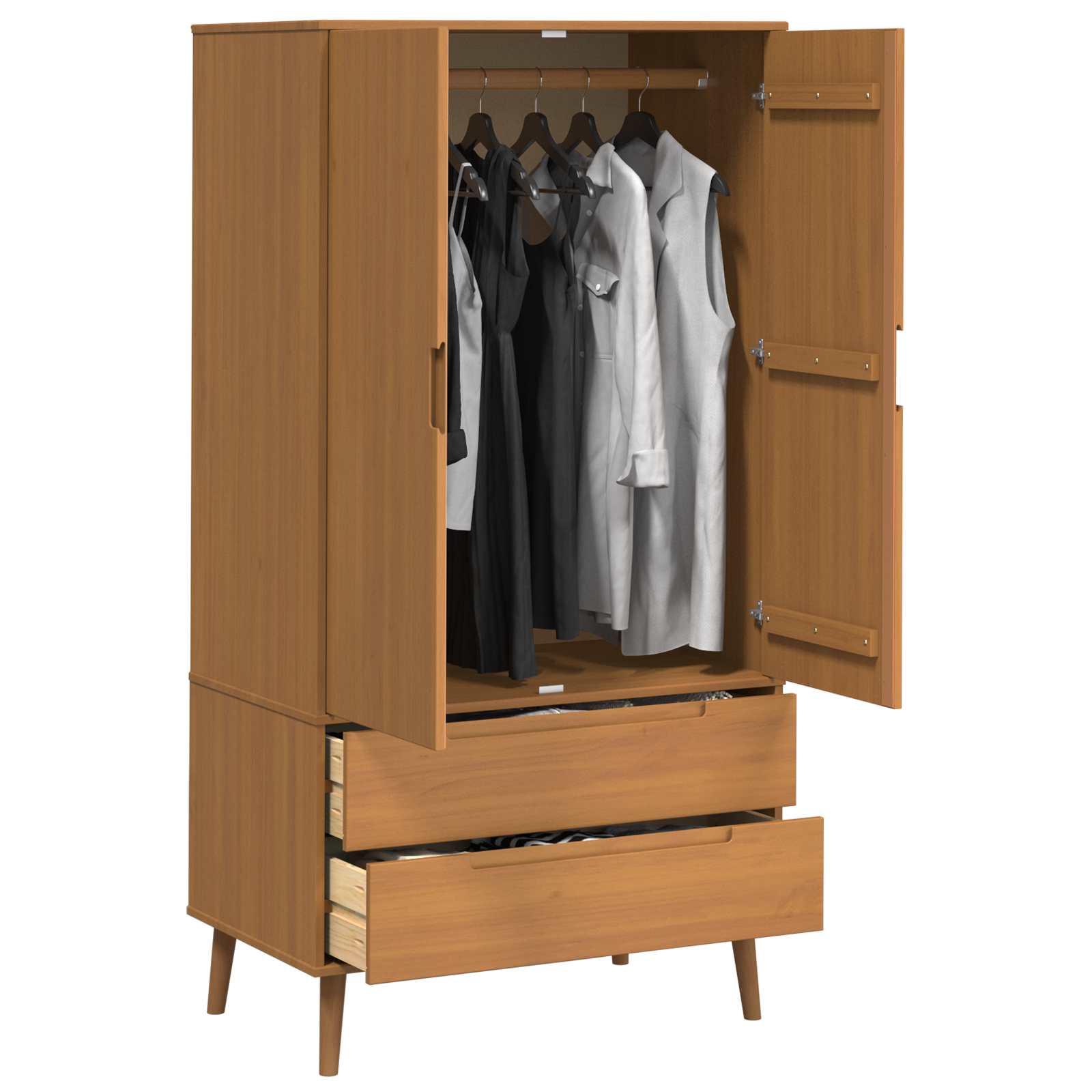 Kleiderschrank Molde 90 X 55 X 175 Cm