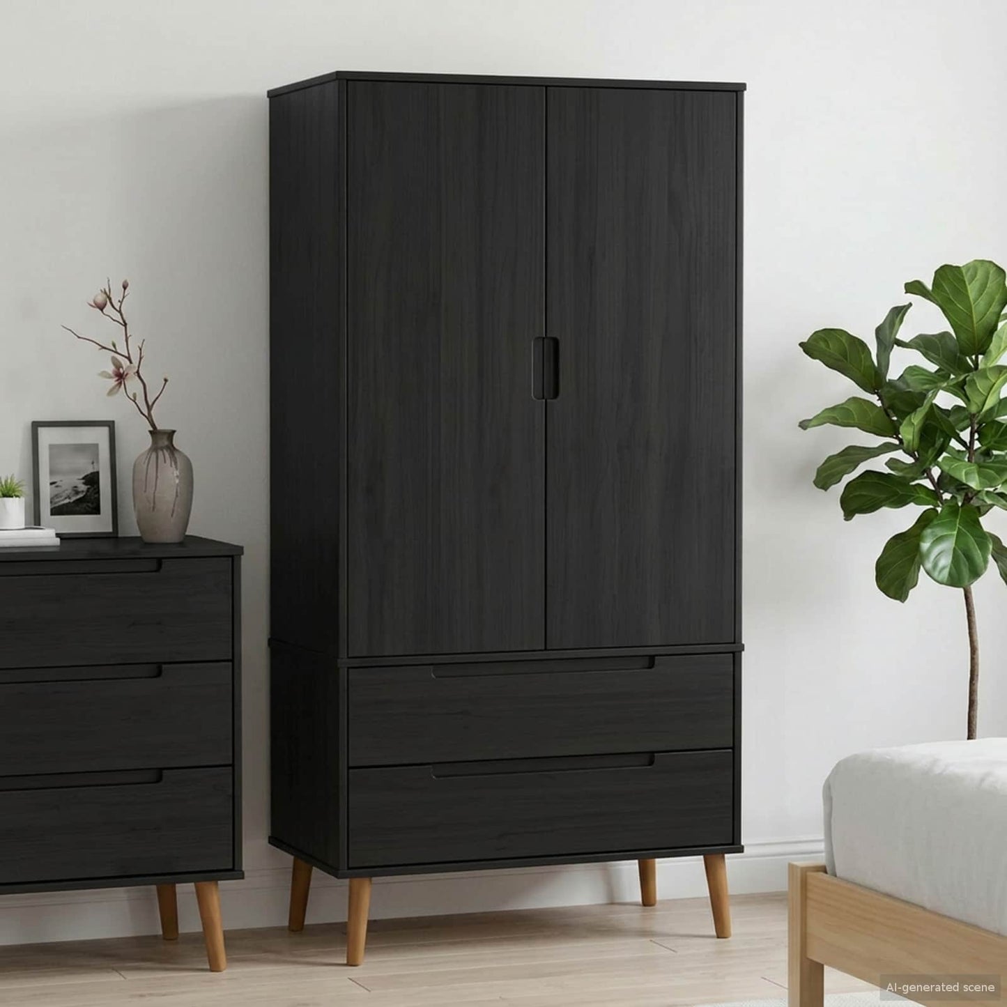 Kleiderschrank Molde 90 X 55 X 175 Cm