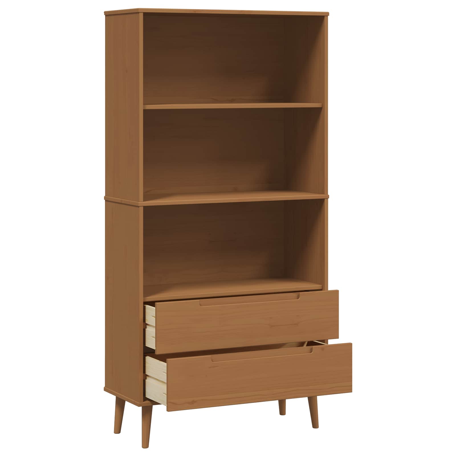 Bücherregal Molde 85 X 35 X 170,5 Cm Massives Kiefernholz