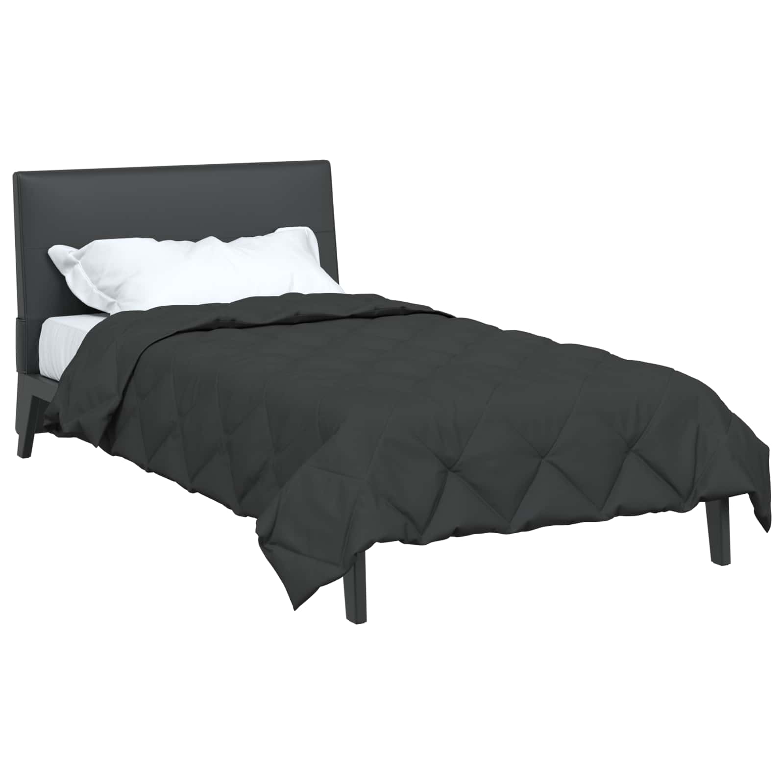 Sommerdecke 220 X 135 Cm Mikrofaser Anthrazit