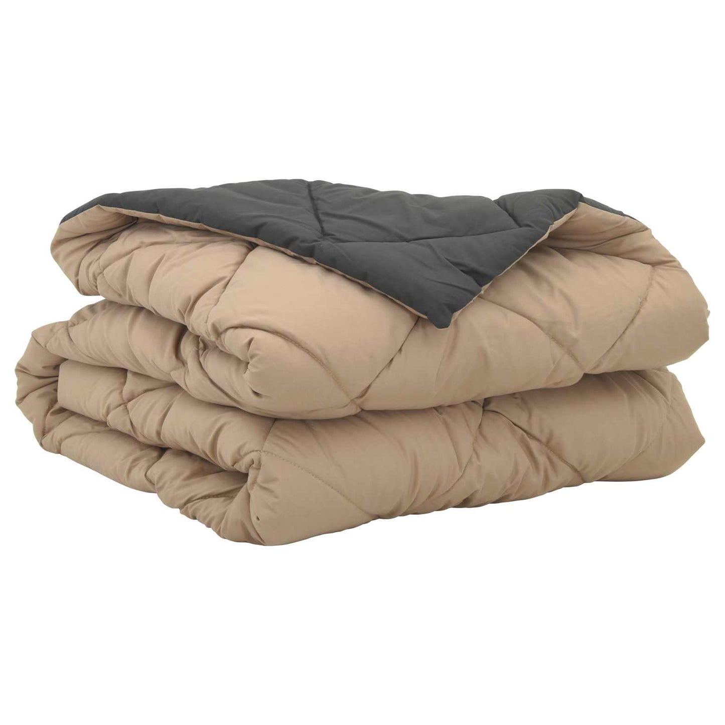 Sommerdecke 200 X 135 Cm Mikrofaser Anthrazit Und Taupe