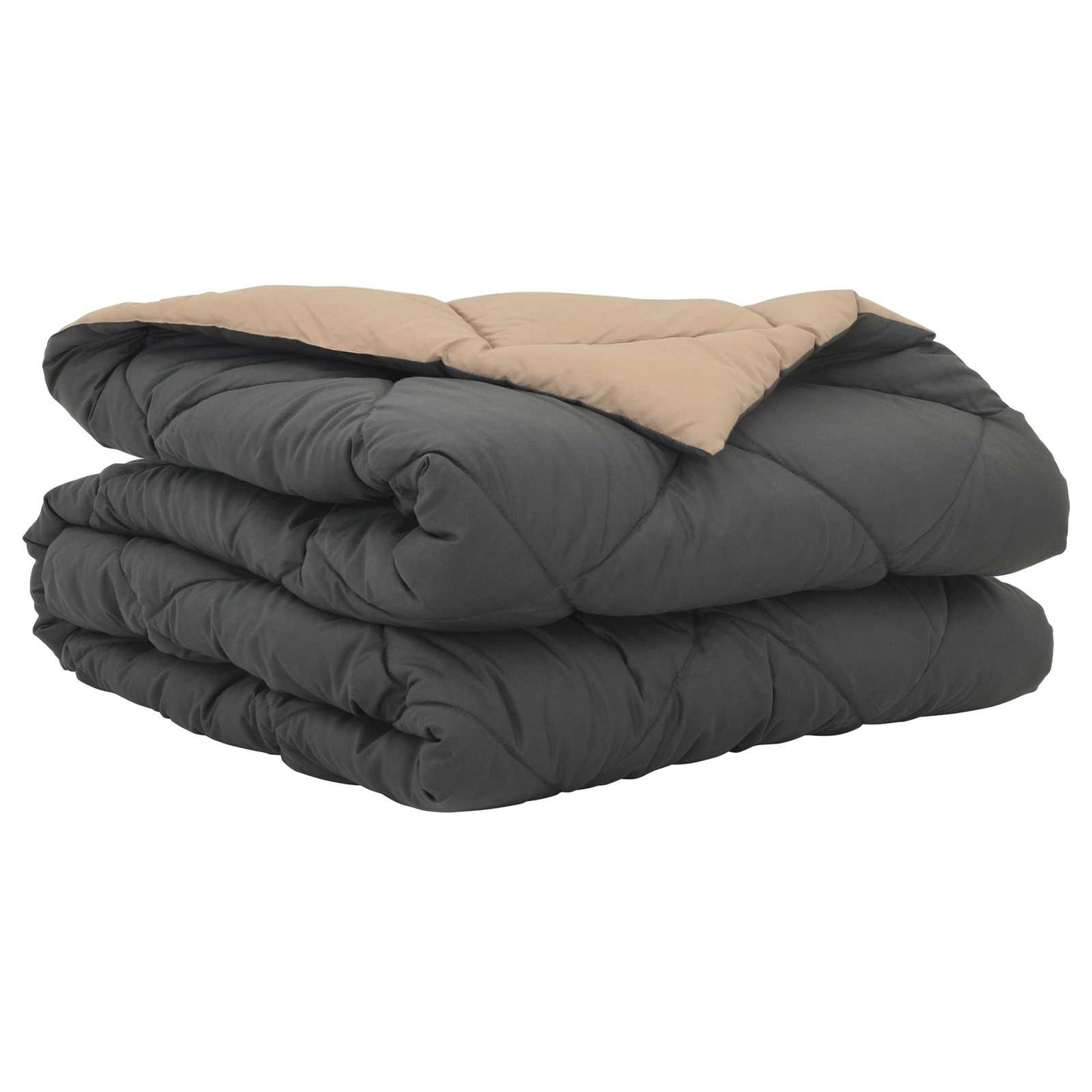 Sommerdecke 220 X 155 Cm Mikrofaser Anthrazit Und Taupe