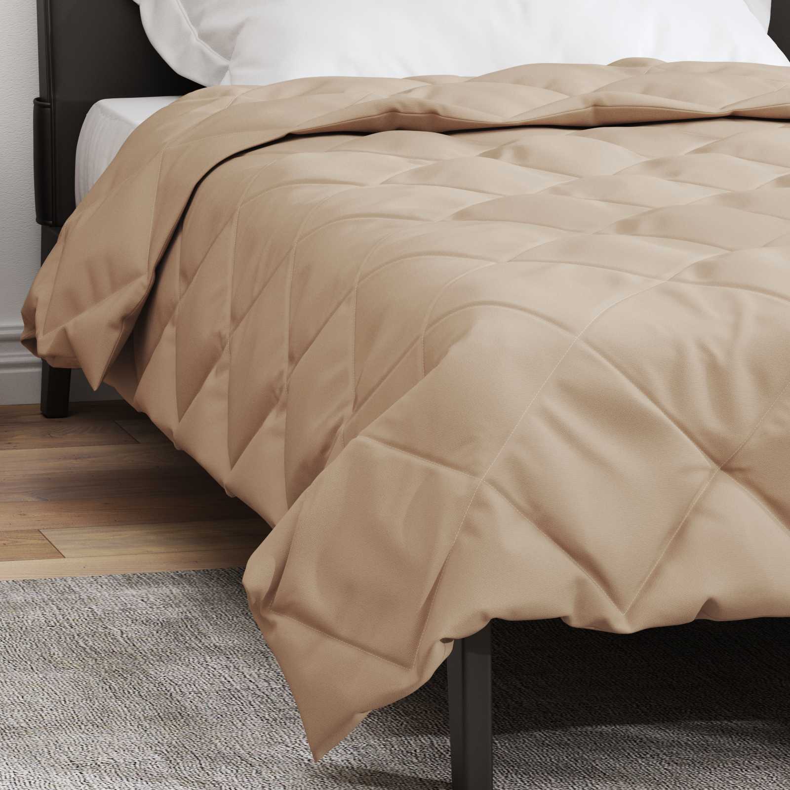 Sommerdecke 200 X 140 Cm Mikrofaser Taupe
