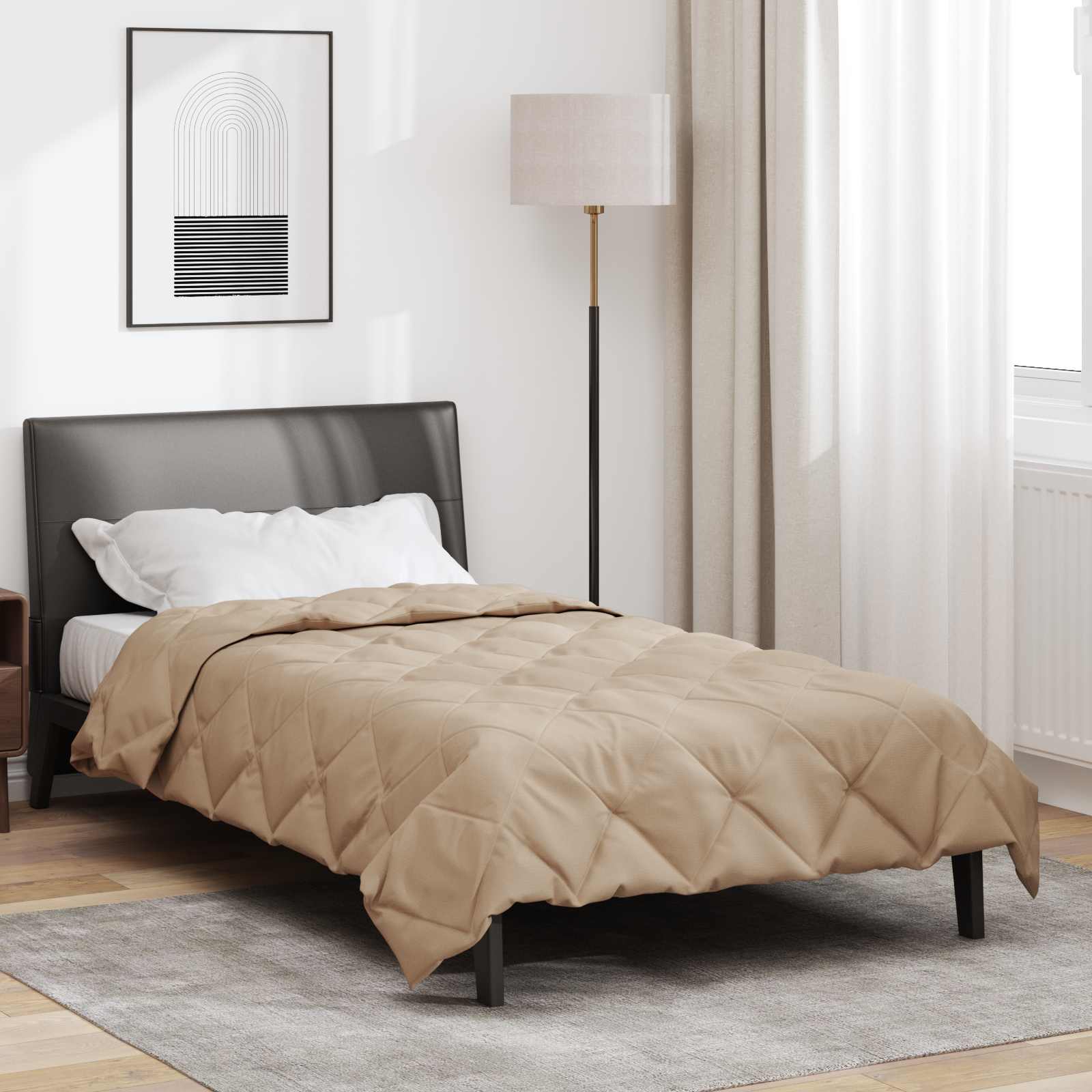 Sommerdecke 200 X 140 Cm Mikrofaser Taupe