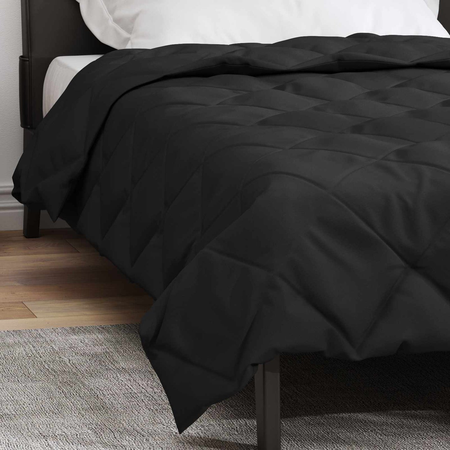 Sommerdecke 200 X 135 Cm Mikrofaser Schwarz