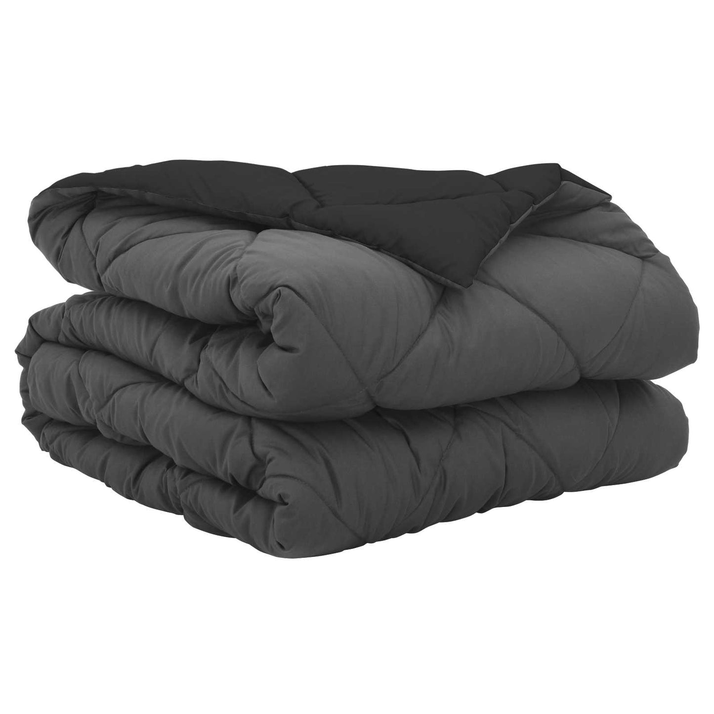 Sommerdecke 200 X 140 Cm Mikrofaser Schwarz Und Anthrazit