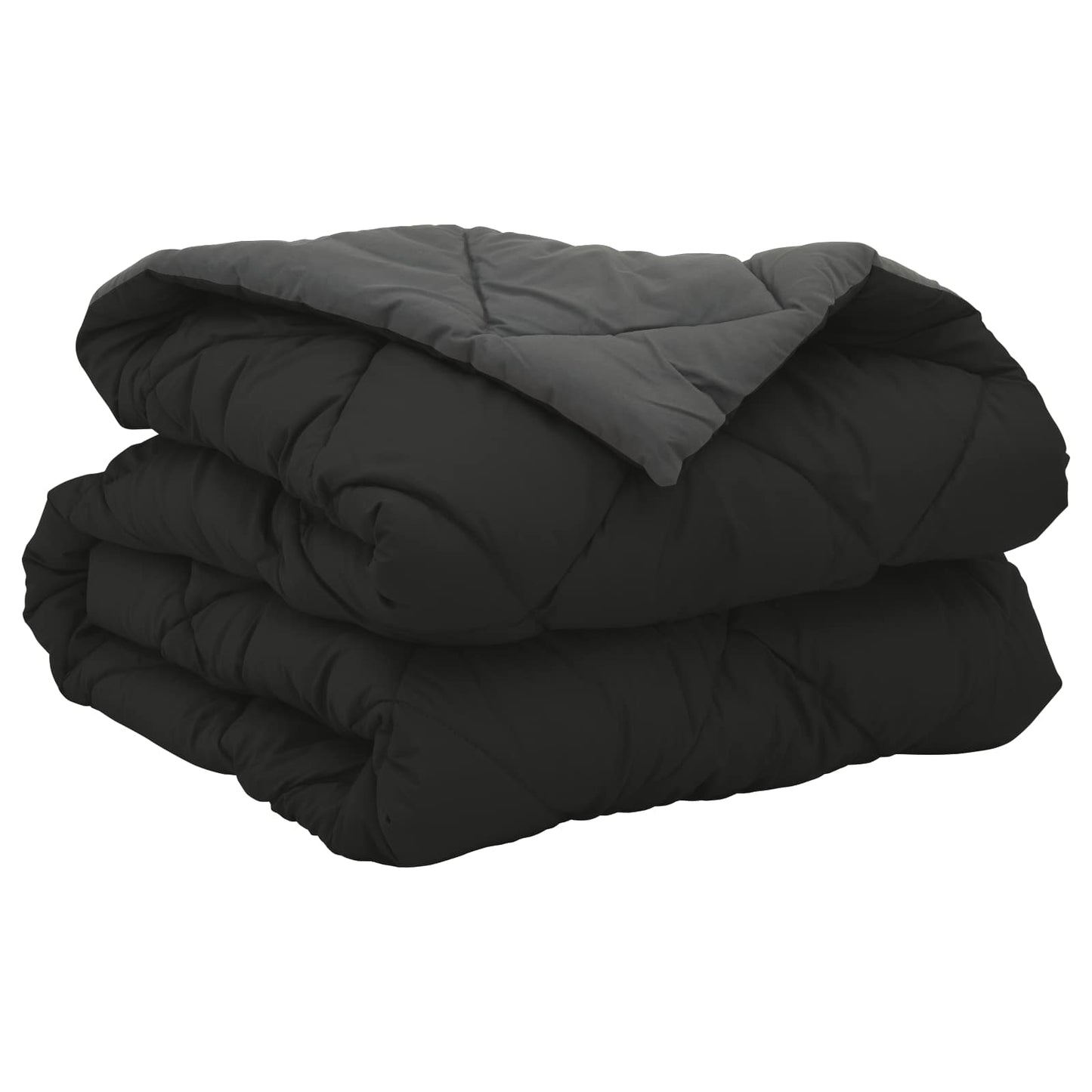 Sommerdecke 200 X 140 Cm Mikrofaser Schwarz Und Anthrazit