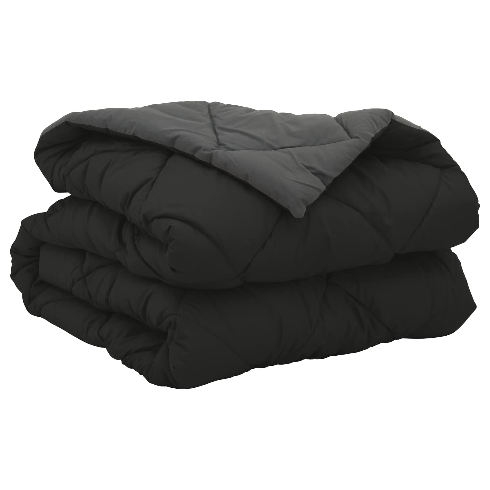Sommerdecke 200 X 140 Cm Mikrofaser Schwarz Und Anthrazit