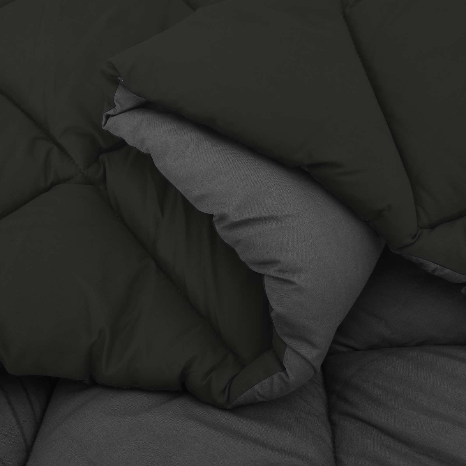 Sommerdecke Mikrofaser Schwarz Und Anthrazit