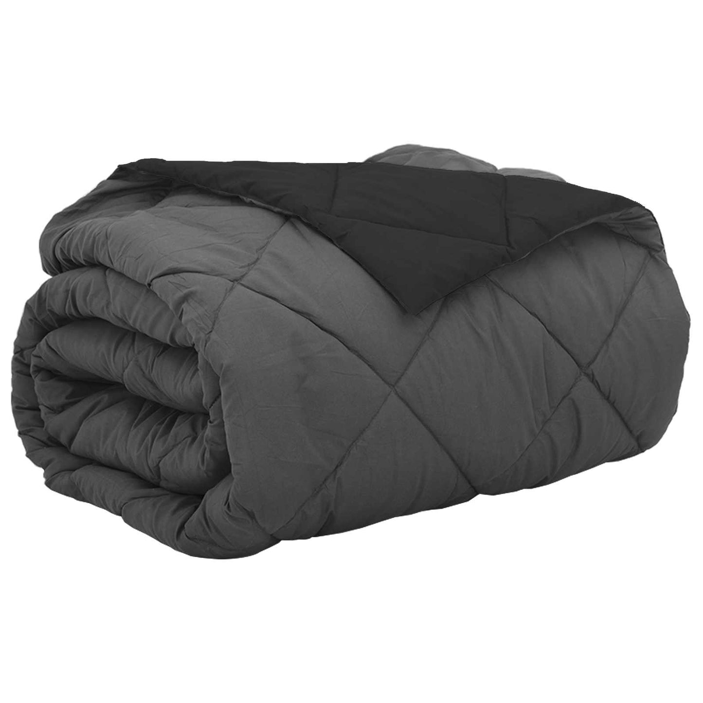 Sommerdecke Mikrofaser Schwarz Und Anthrazit