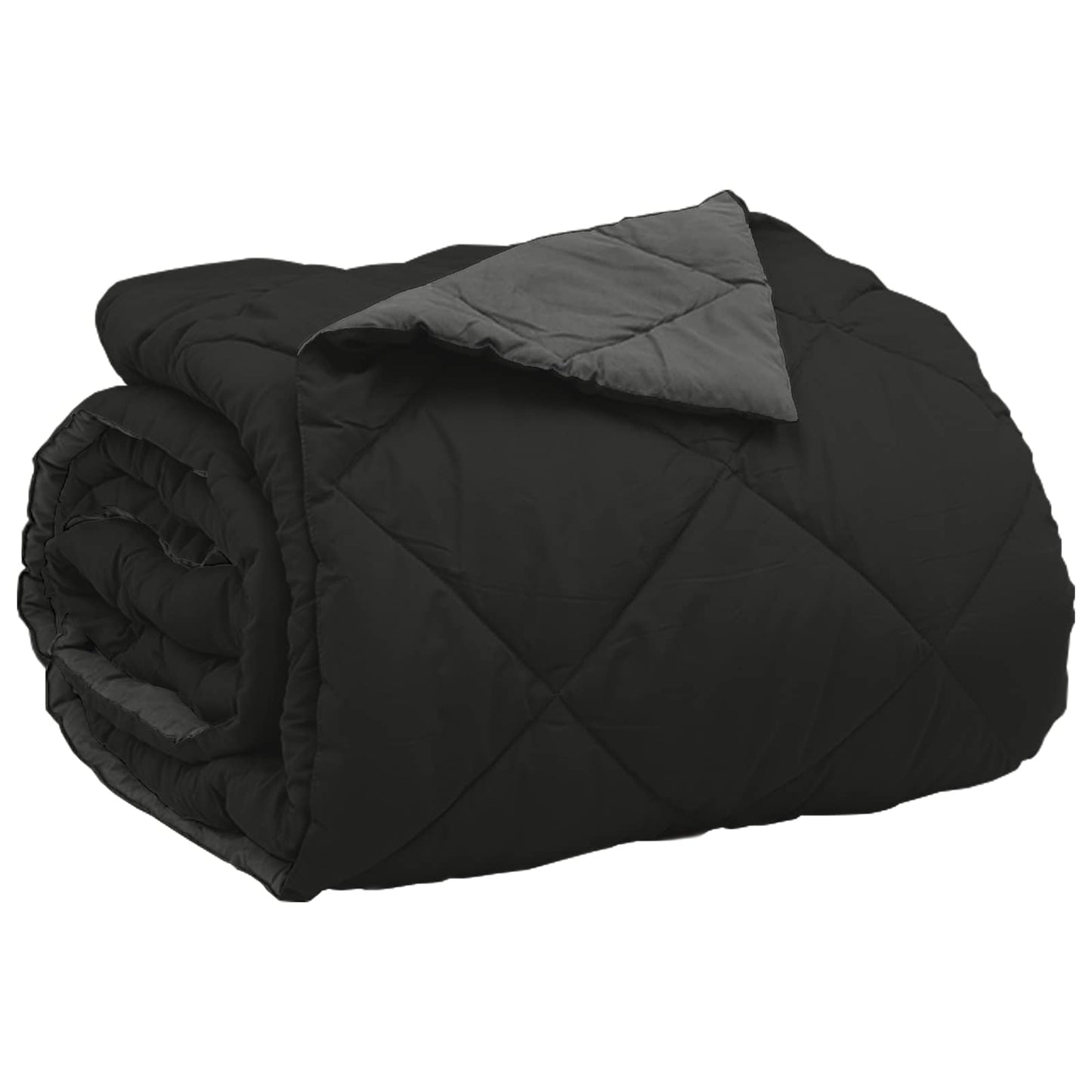Sommerdecke Mikrofaser Schwarz Und Anthrazit