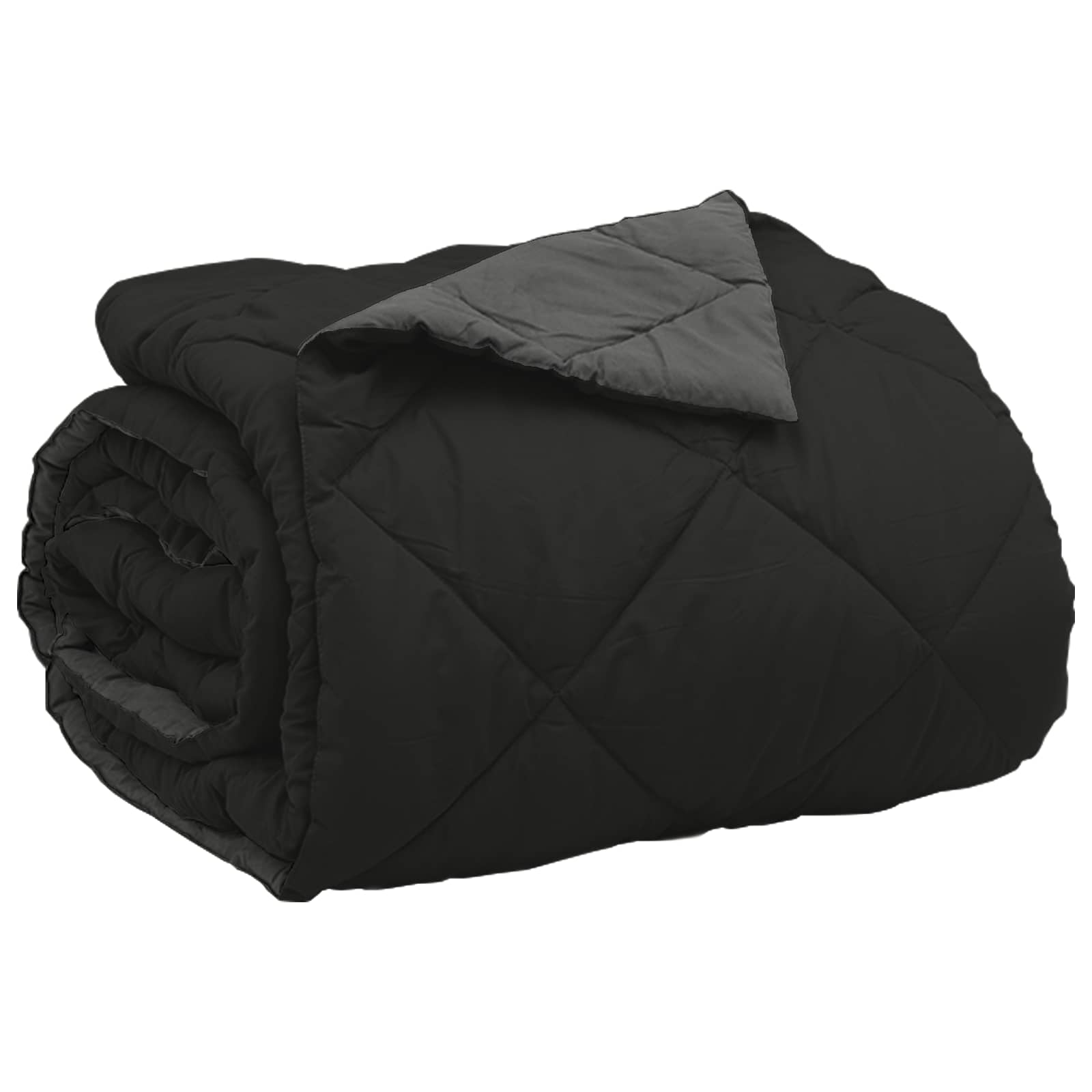 Sommerdecke Mikrofaser Schwarz Und Anthrazit