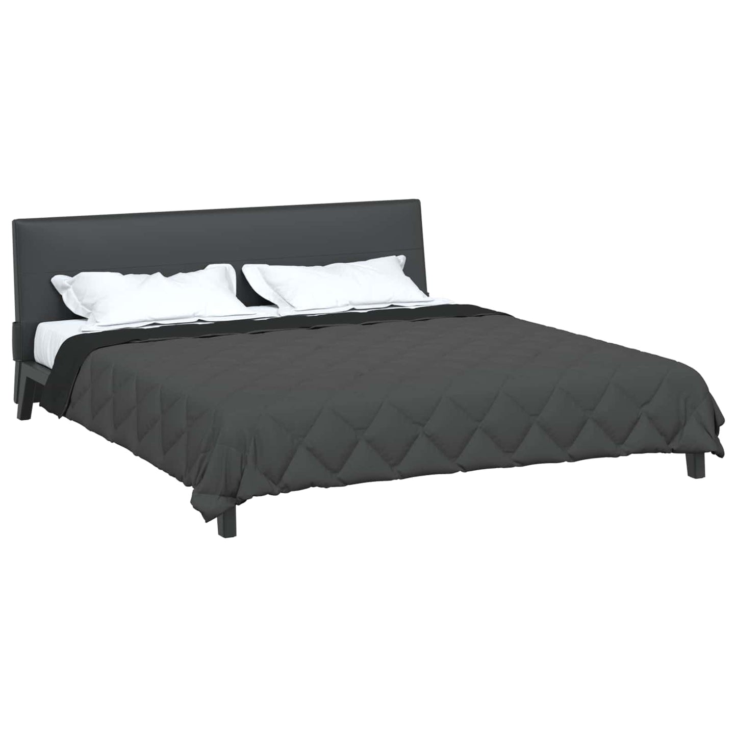 Sommerdecke Mikrofaser Schwarz Und Anthrazit