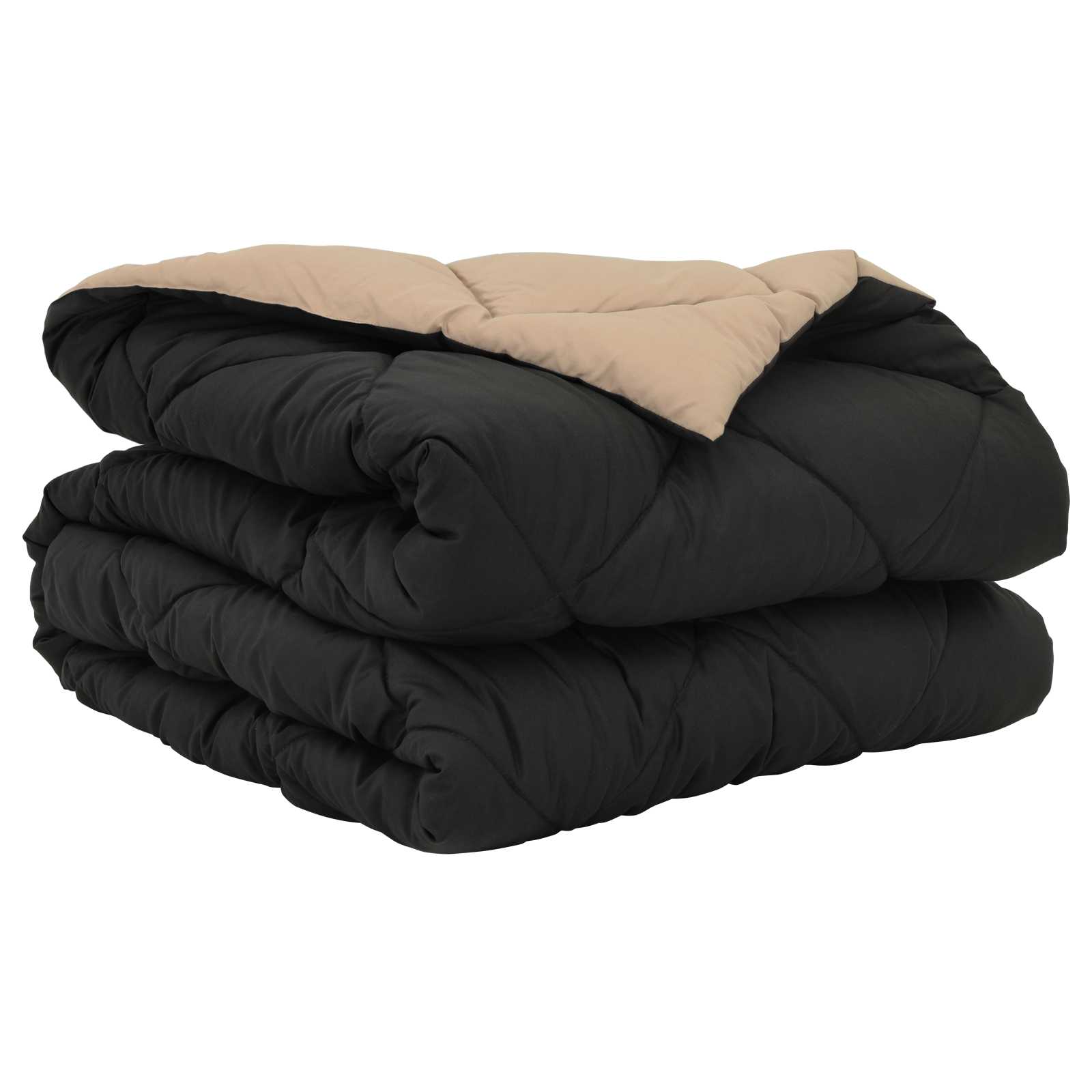 Sommerdecke 200 X 135 Cm Mikrofaser Schwarz Und Taupe