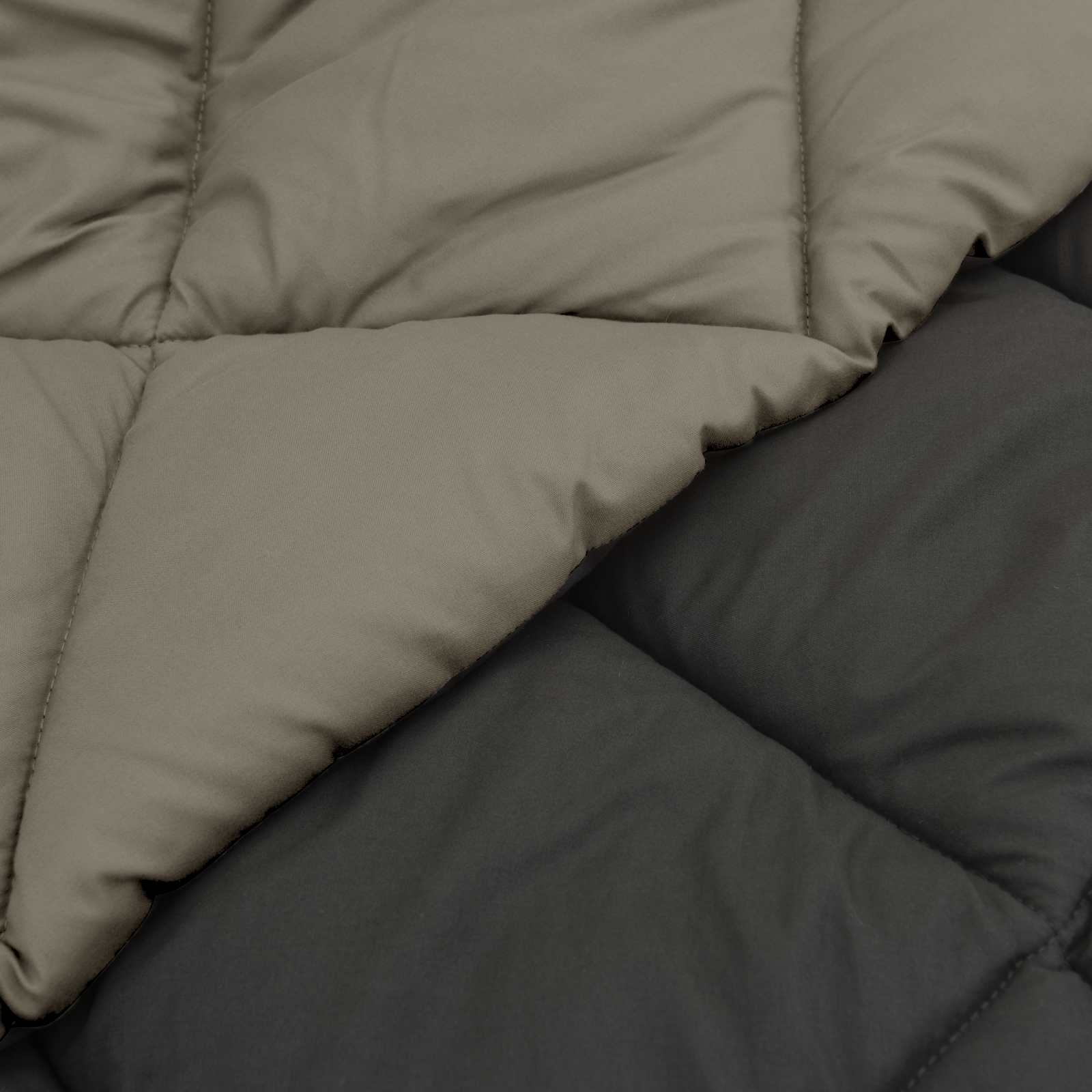 Sommerdecke 200 X 135 Cm Mikrofaser Hellgrau Und Anthrazit