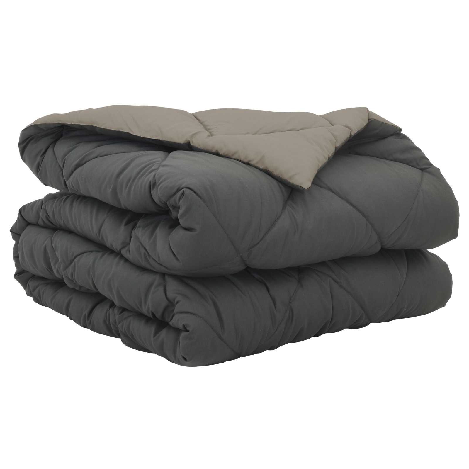 Sommerdecke 200 X 135 Cm Mikrofaser Hellgrau Und Anthrazit