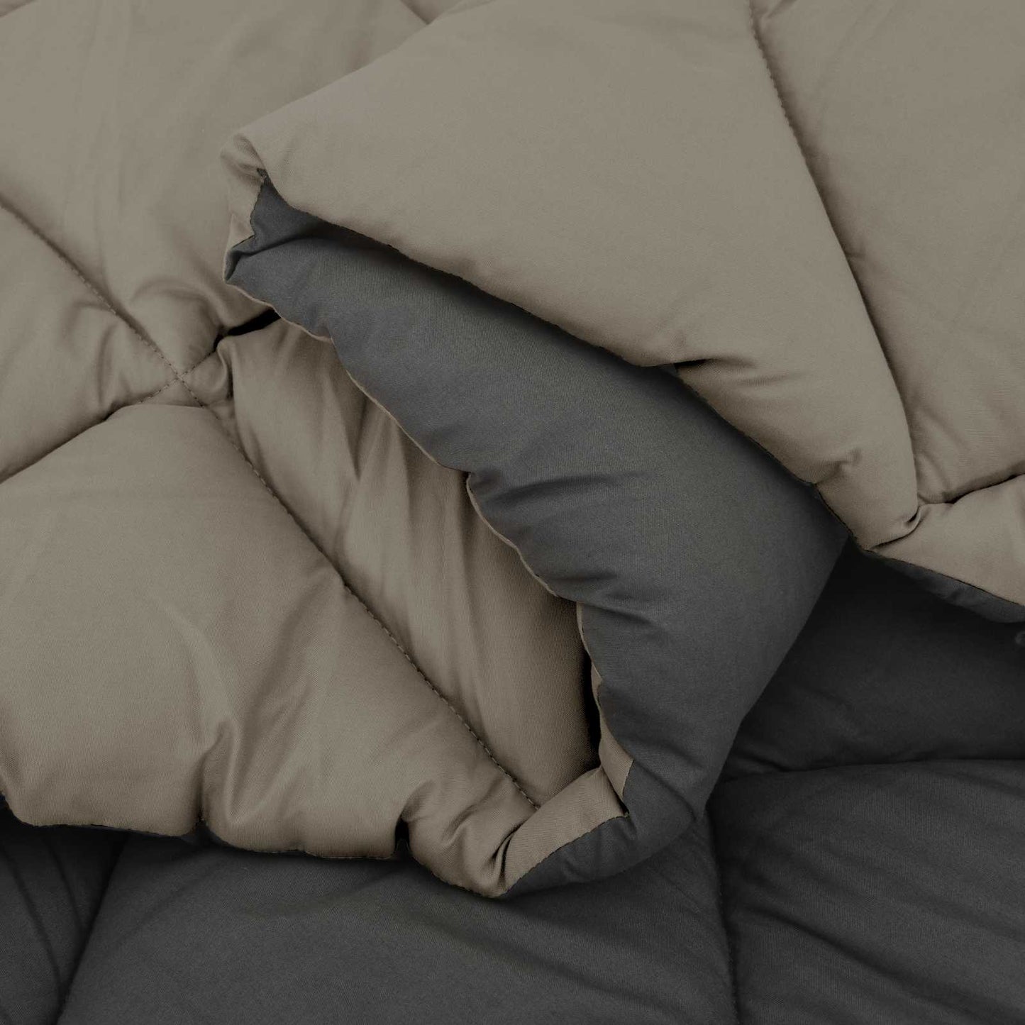 Sommerdecke 200 X 140 Cm Mikrofaser Hellgrau Und Anthrazit
