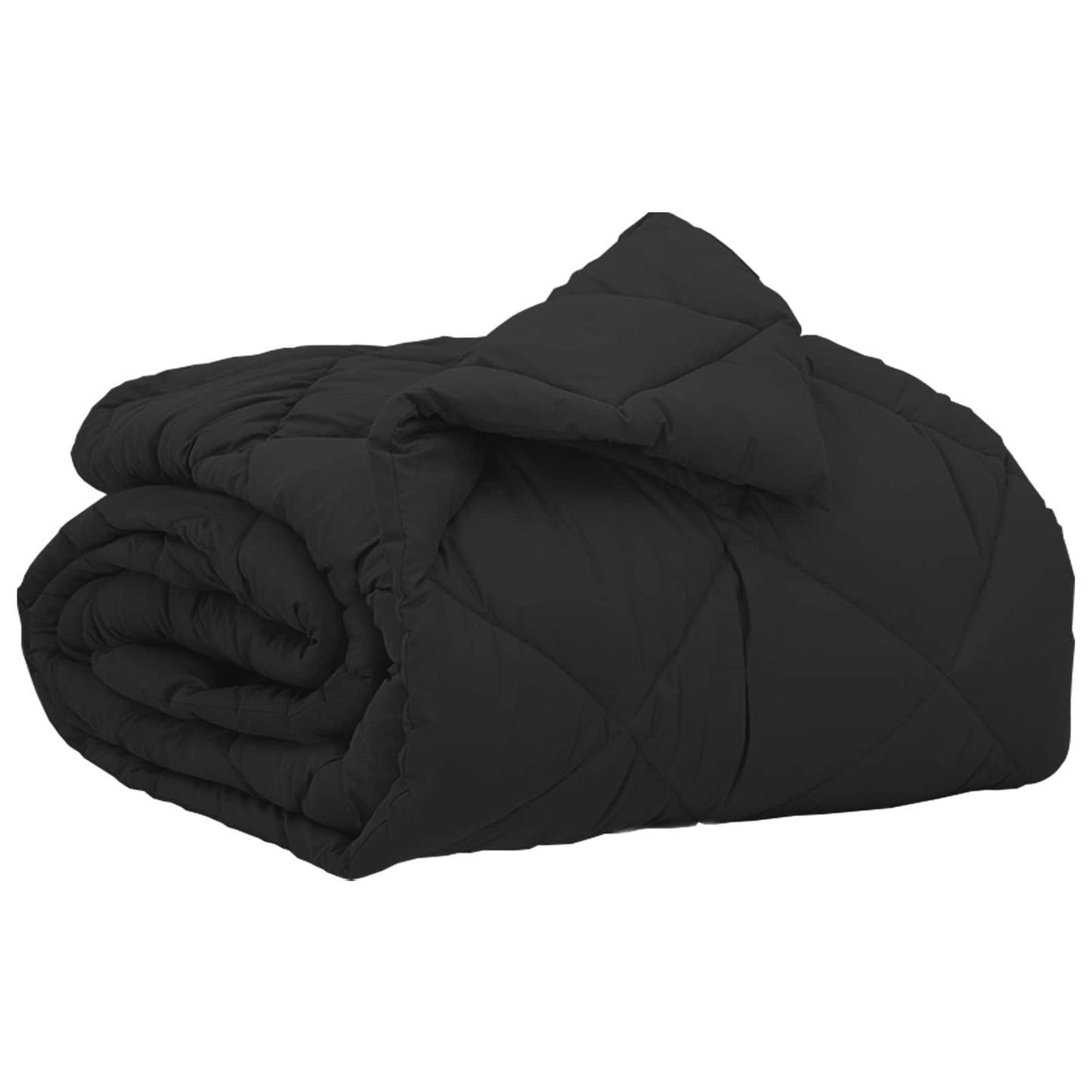 Ganzjahresbettdecke Mikrofaser Schwarz
