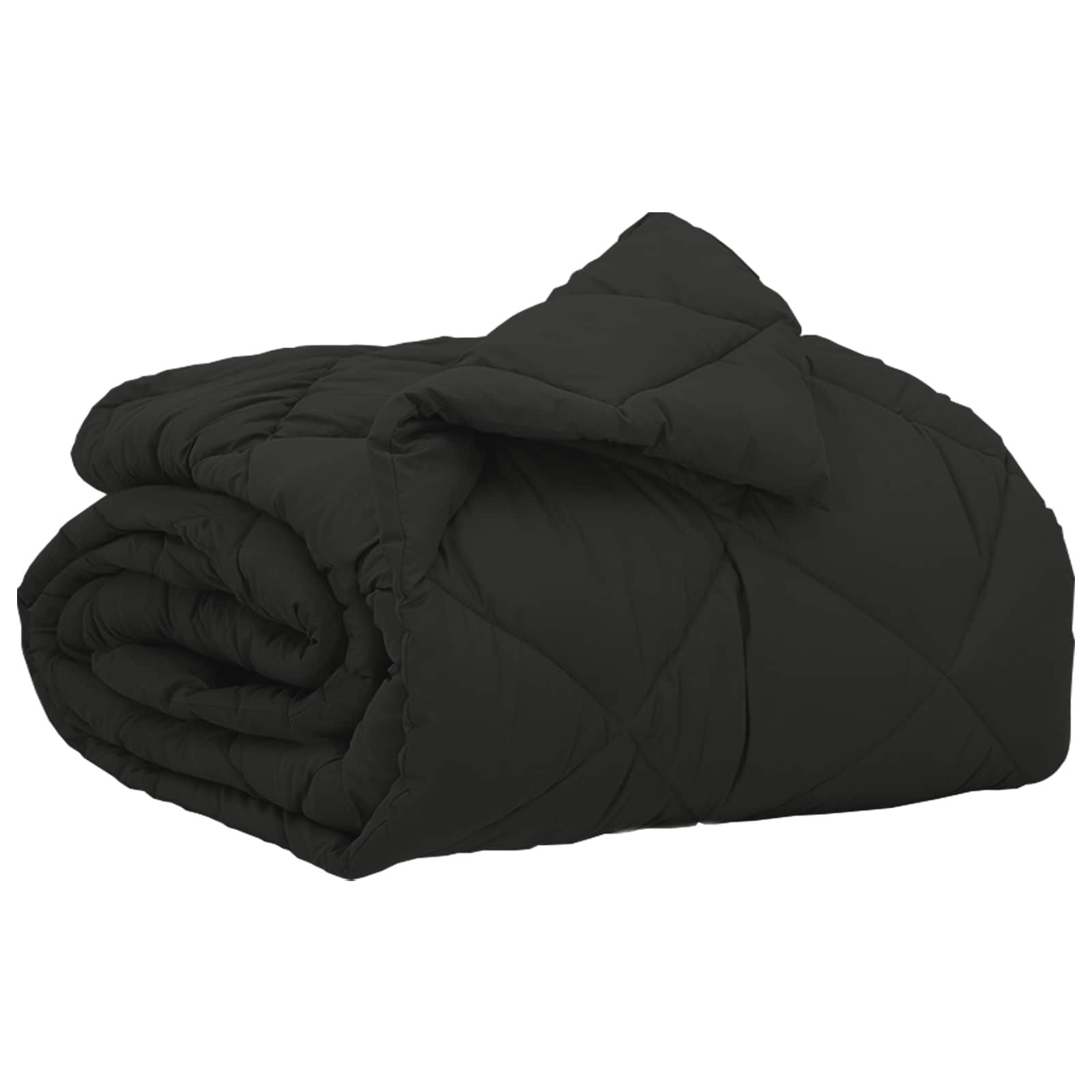 Ganzjahresbettdecke Mikrofaser Schwarz