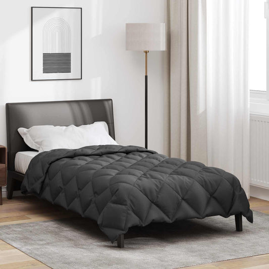 Winterbettdecke Mikrofaser Anthrazit