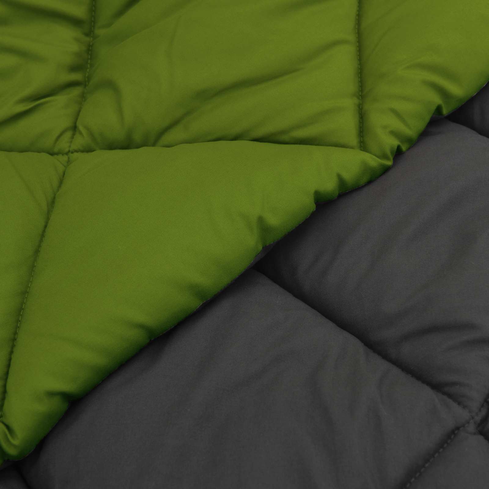 Winterbettdecke Mikrofaser Grün Und Anthrazit