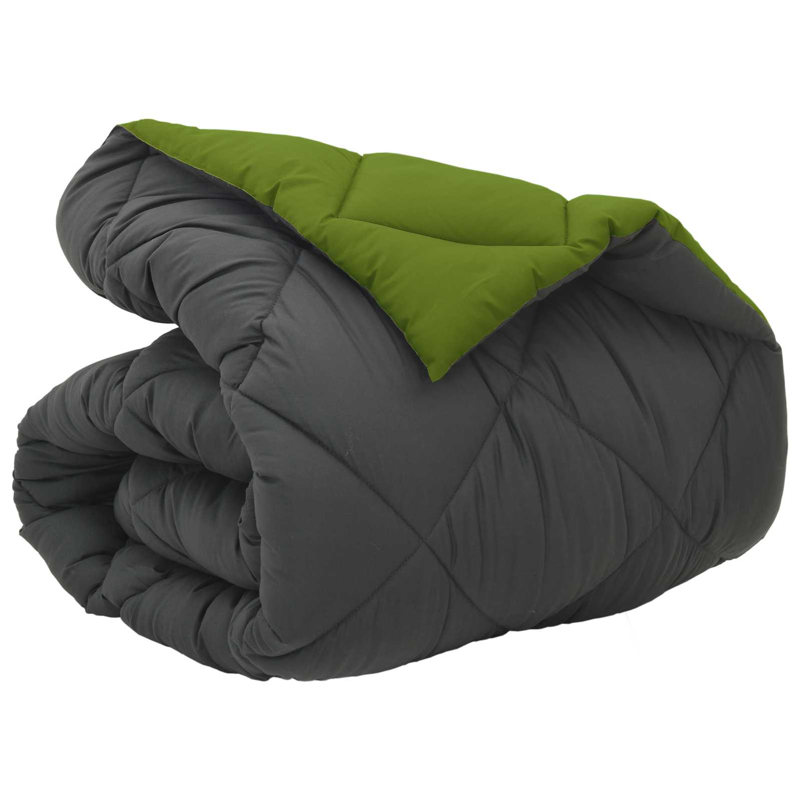 Winterbettdecke Mikrofaser Grün Und Anthrazit