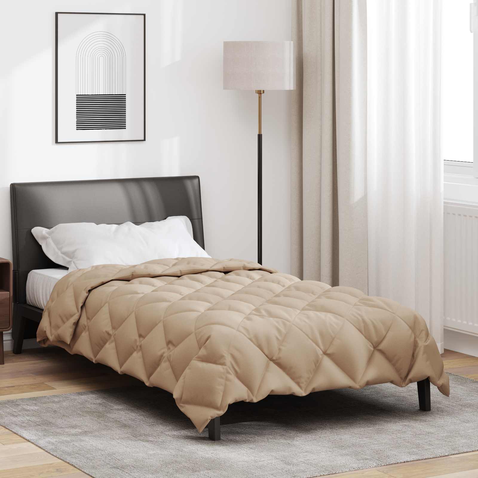 Winterbettdecke Mikrofaser Taupe