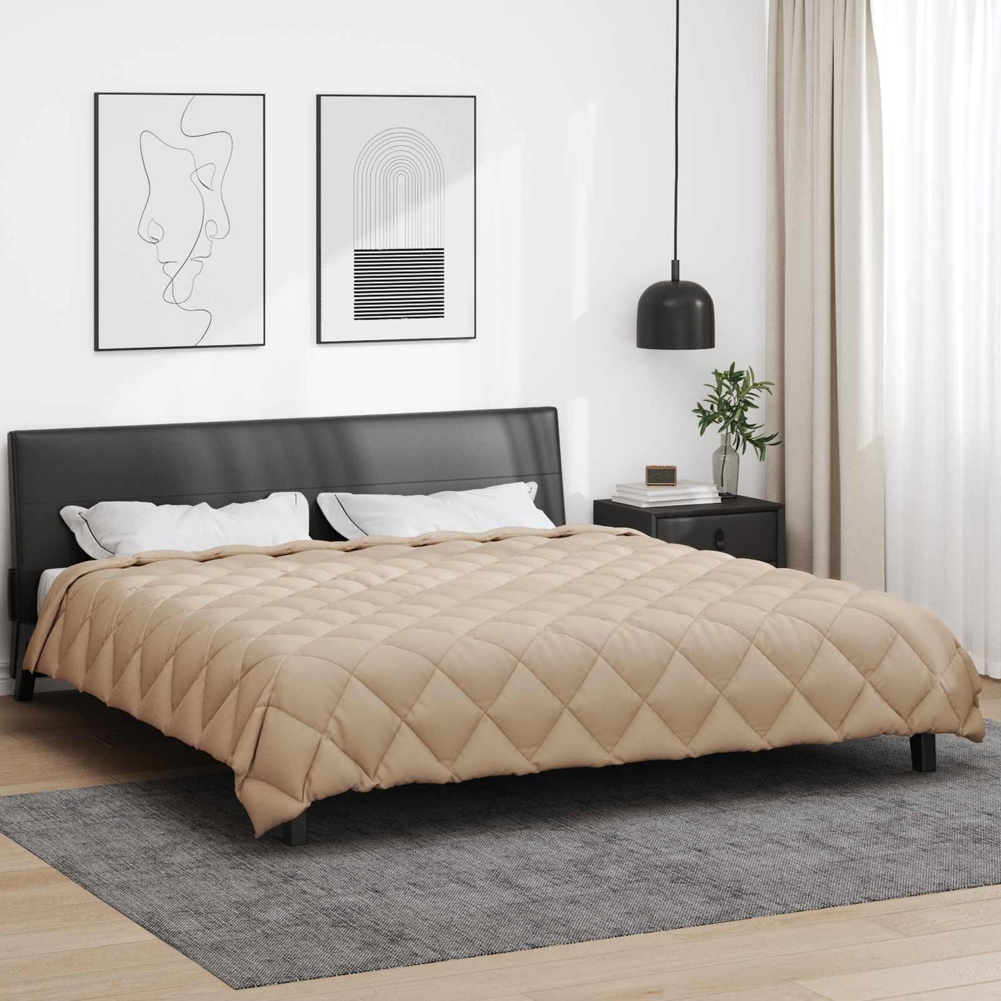 Winterbettdecke Mikrofaser Taupe