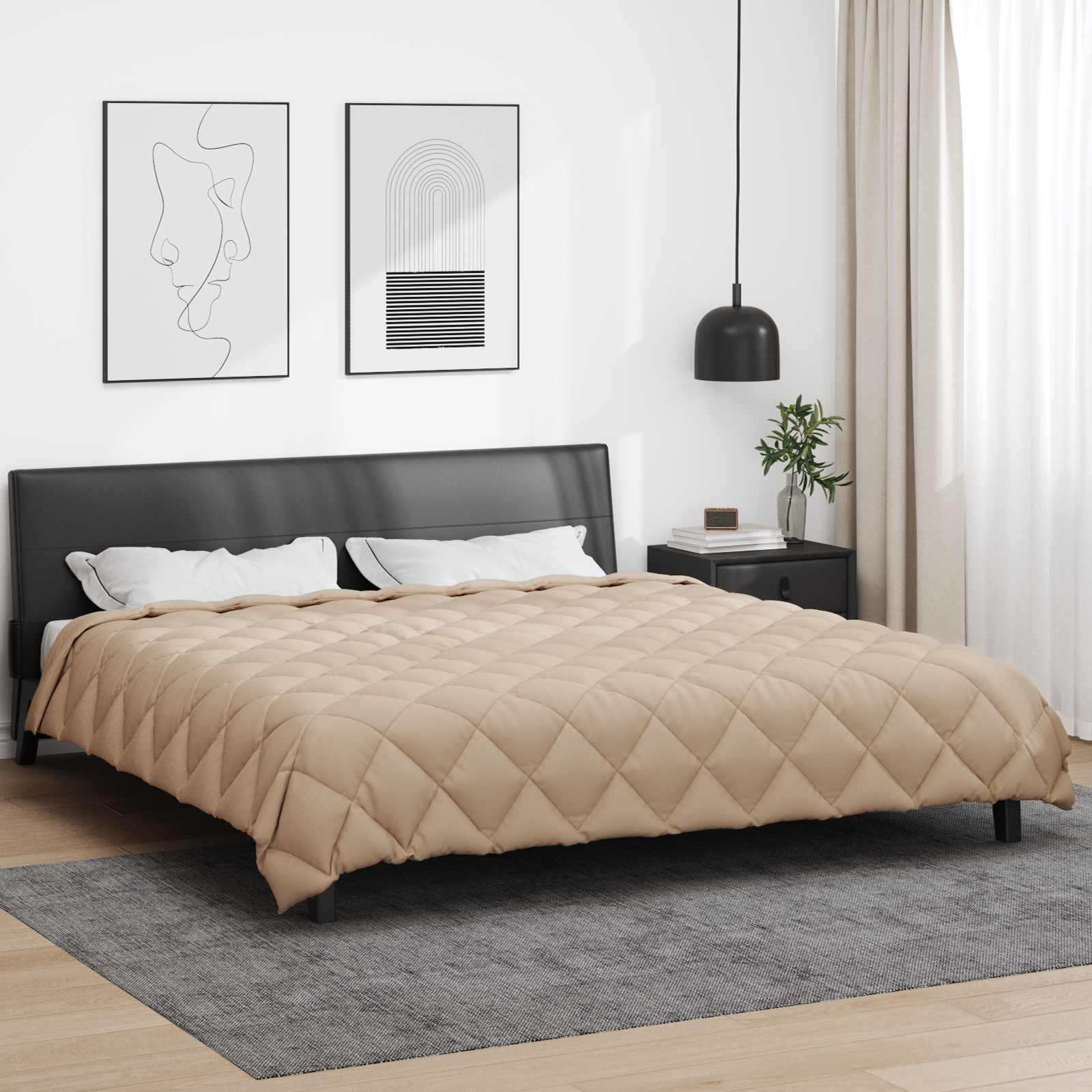 Winterbettdecke Mikrofaser Taupe
