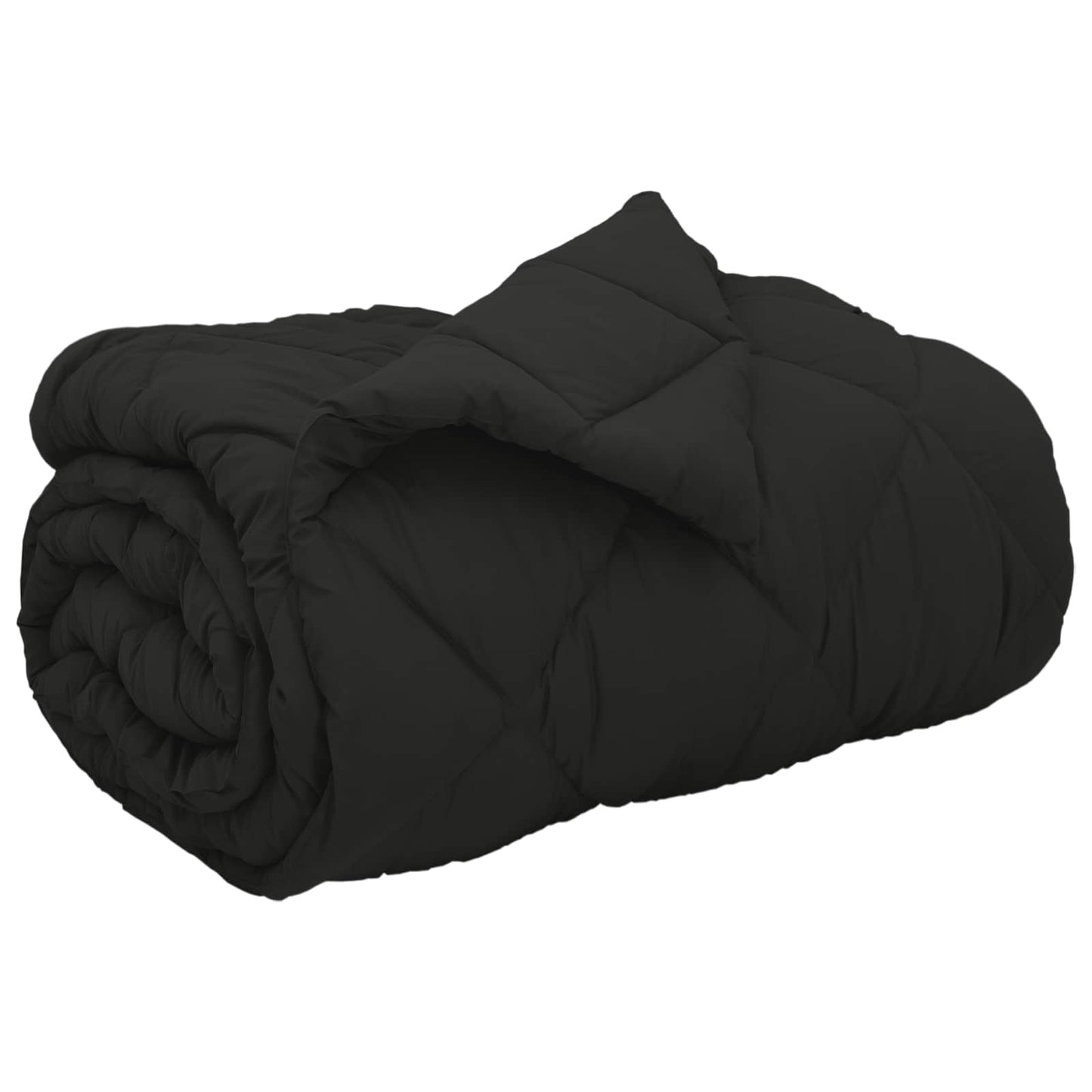 Winterbettdecke Mikrofaser Schwarz