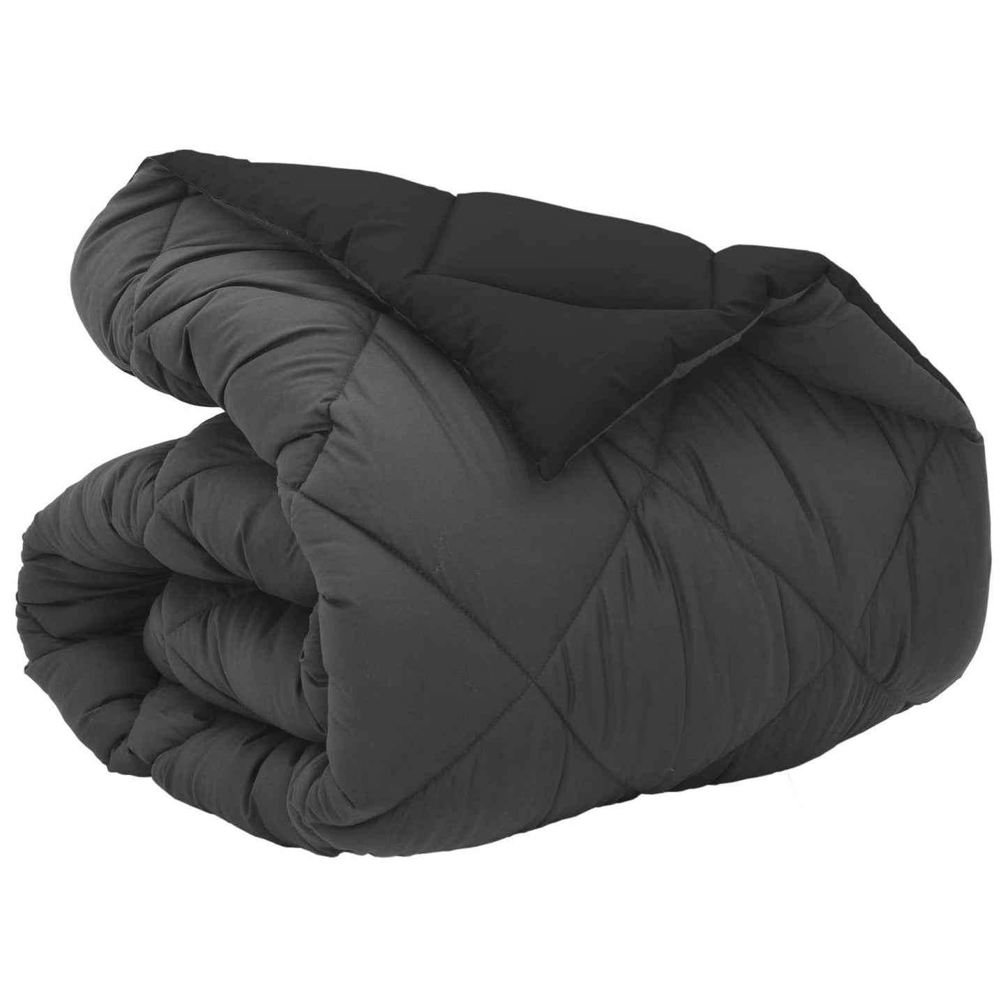 Winterbettdecke Mikrofaser Schwarz Und Anthrazit