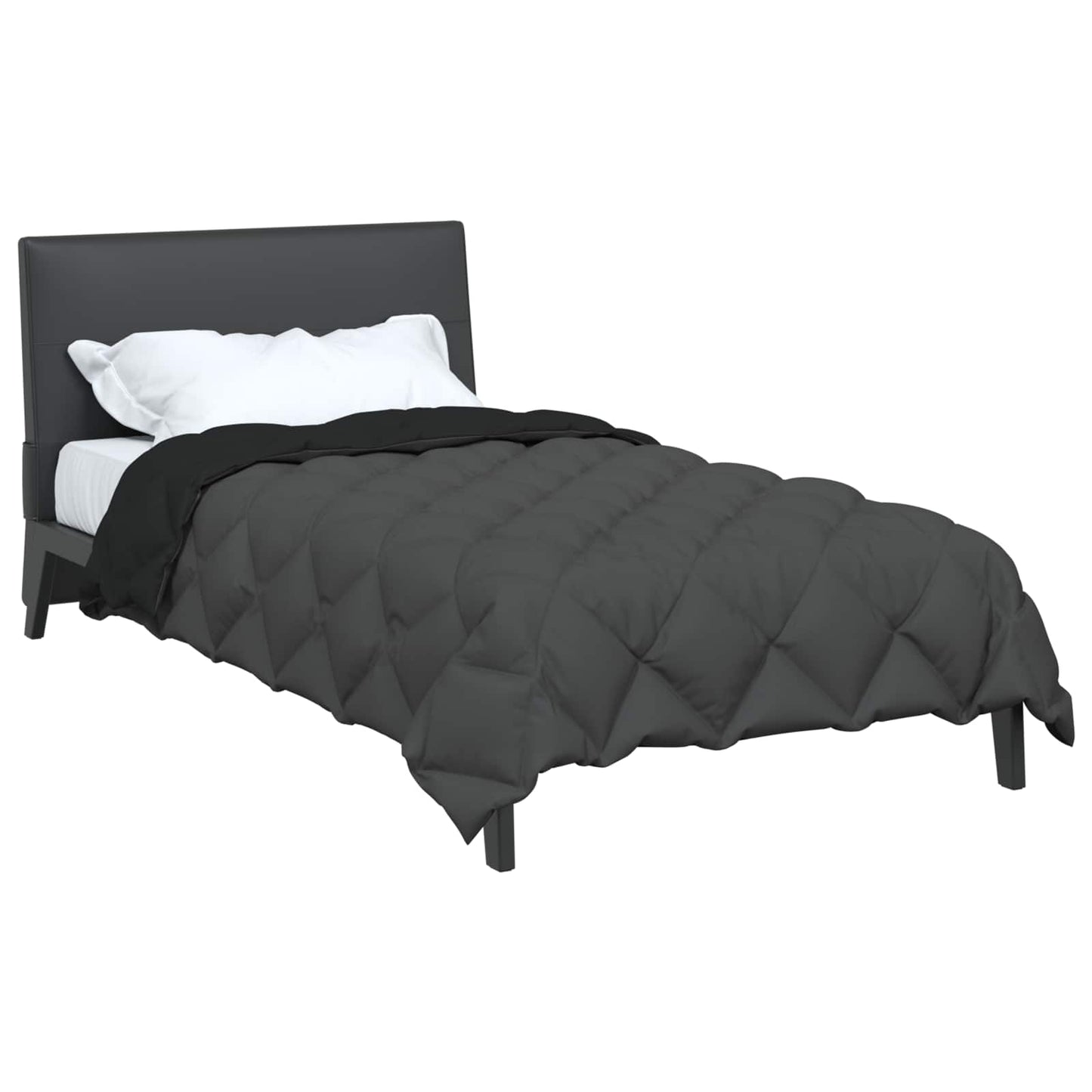 Winterbettdecke Mikrofaser Schwarz Und Anthrazit