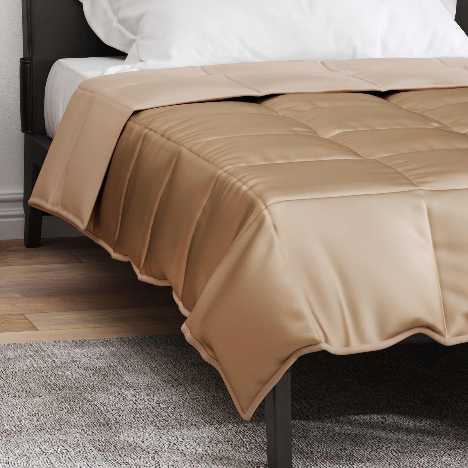 Ganzjahresbettdecke 155 X 220 Cm Satin Und Mikrofaser