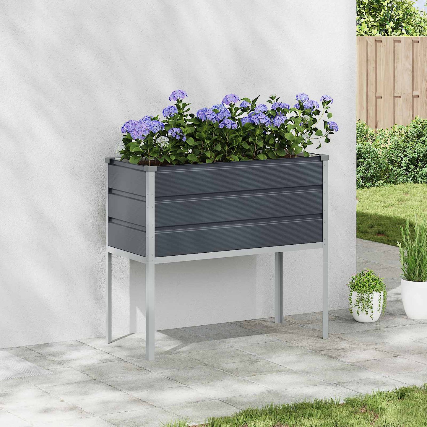 Pflanzkübel 100 X 45 X 90 Cm Verzinkter Stahl