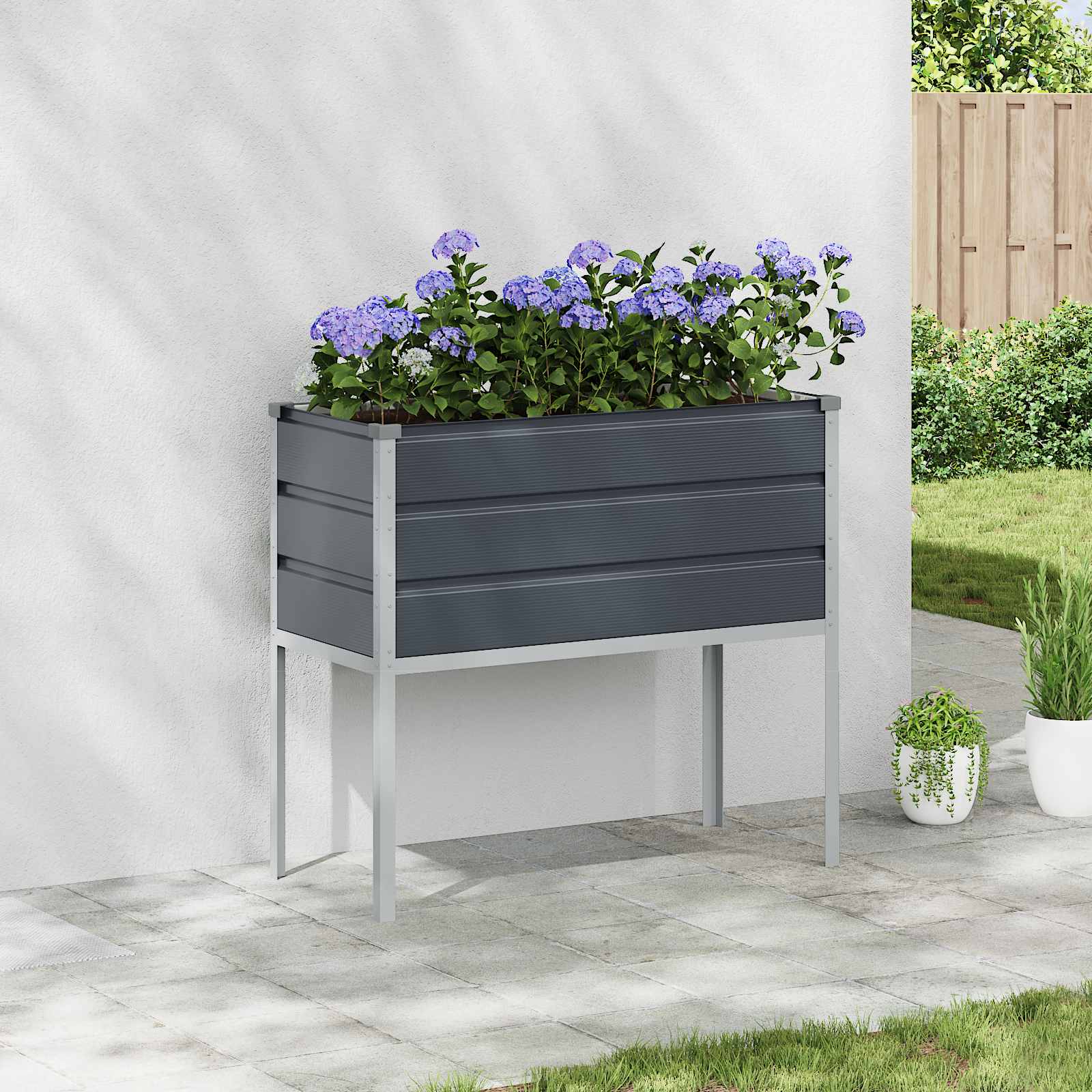 Pflanzkübel 100 X 45 X 90 Cm Verzinkter Stahl