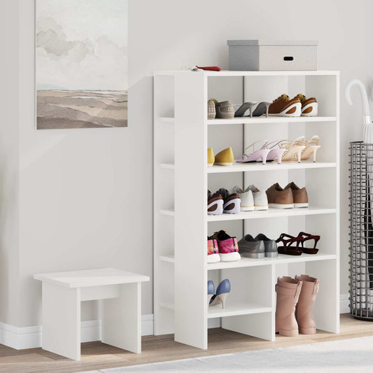 Schuhschrank Mit Regal Mit Speicher 2 Pcs Holzwerkstoff
