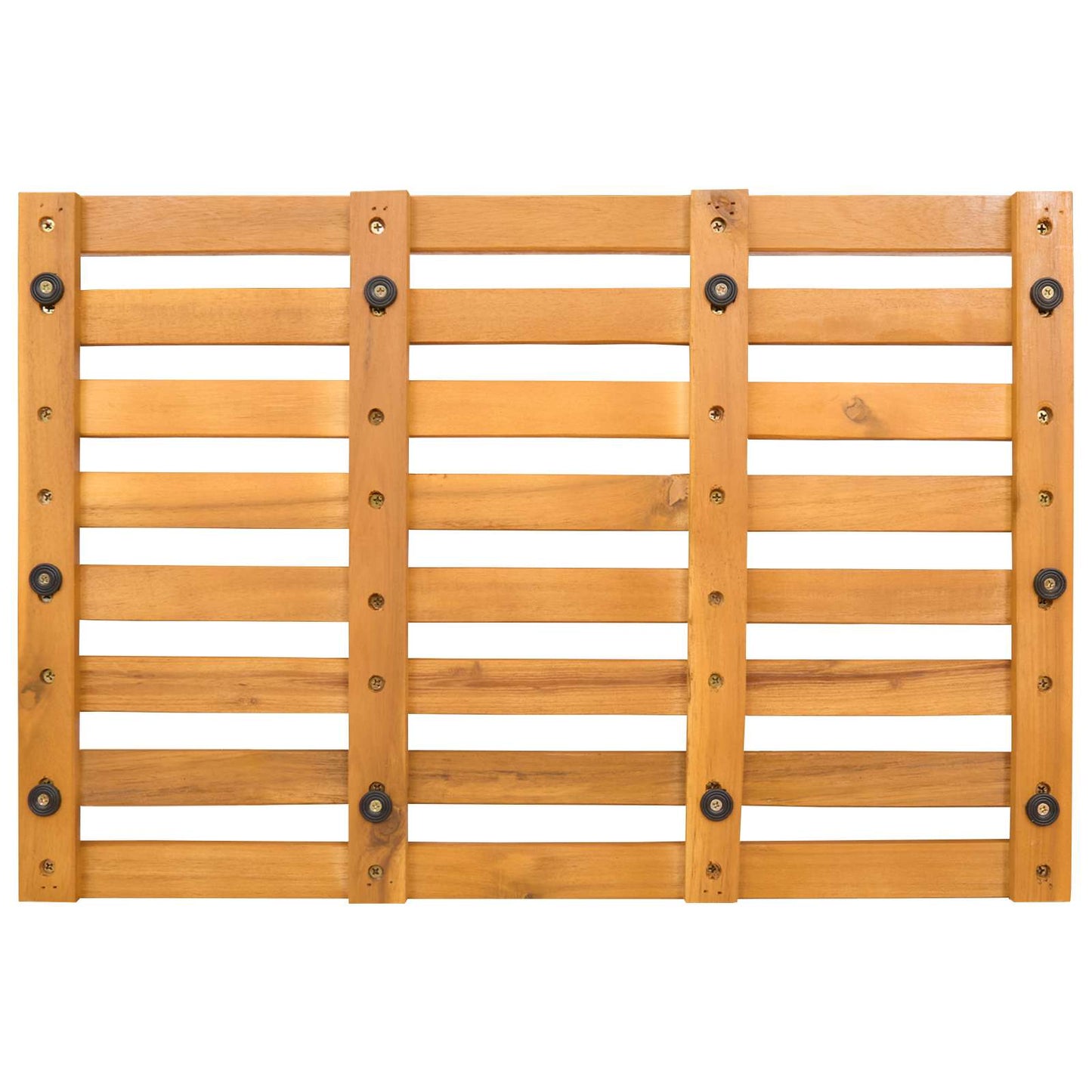 Badematte Uni Braun 56 X 37 X 2,5 Cm Massives Akazienholz