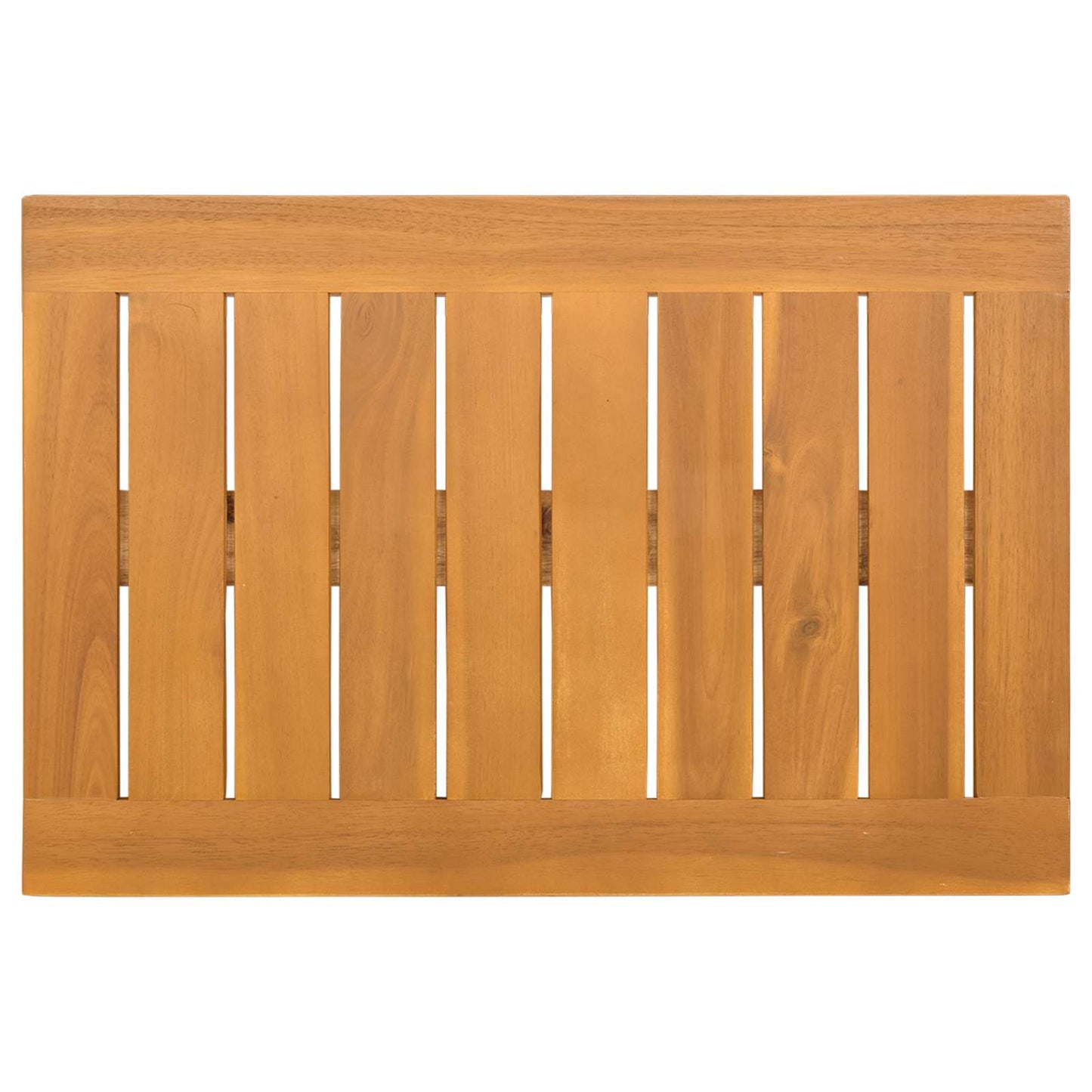 Badematte Uni Braun Massives Akazienholz