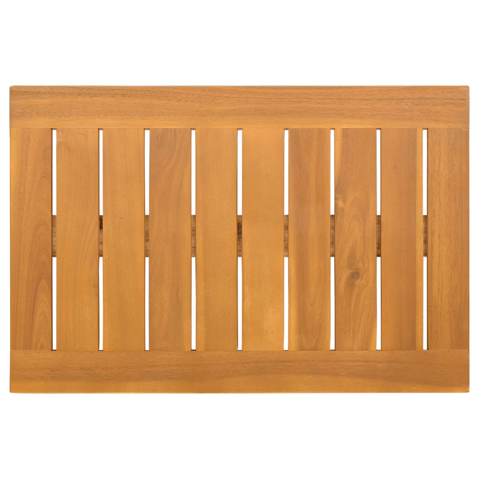 Badematte Uni Braun Massives Akazienholz